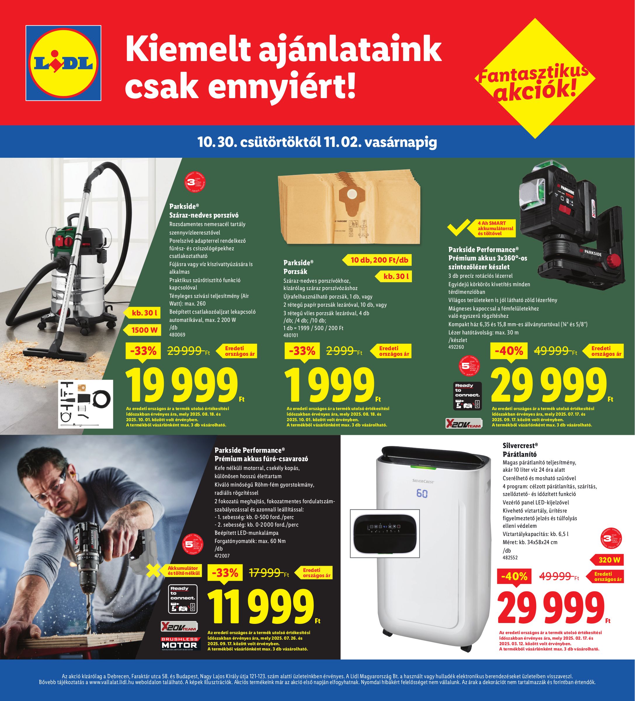 lidl - Lidl - Debrecen, Budapest akciós újság, érvényes 10.30. - 11.02. - page: 4