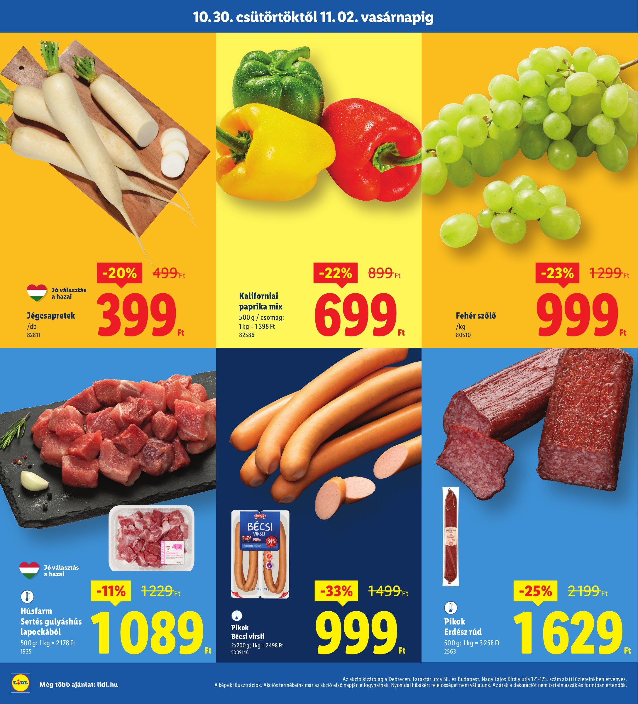 lidl - Lidl - Debrecen, Budapest akciós újság, érvényes 10.30. - 11.02. - page: 2