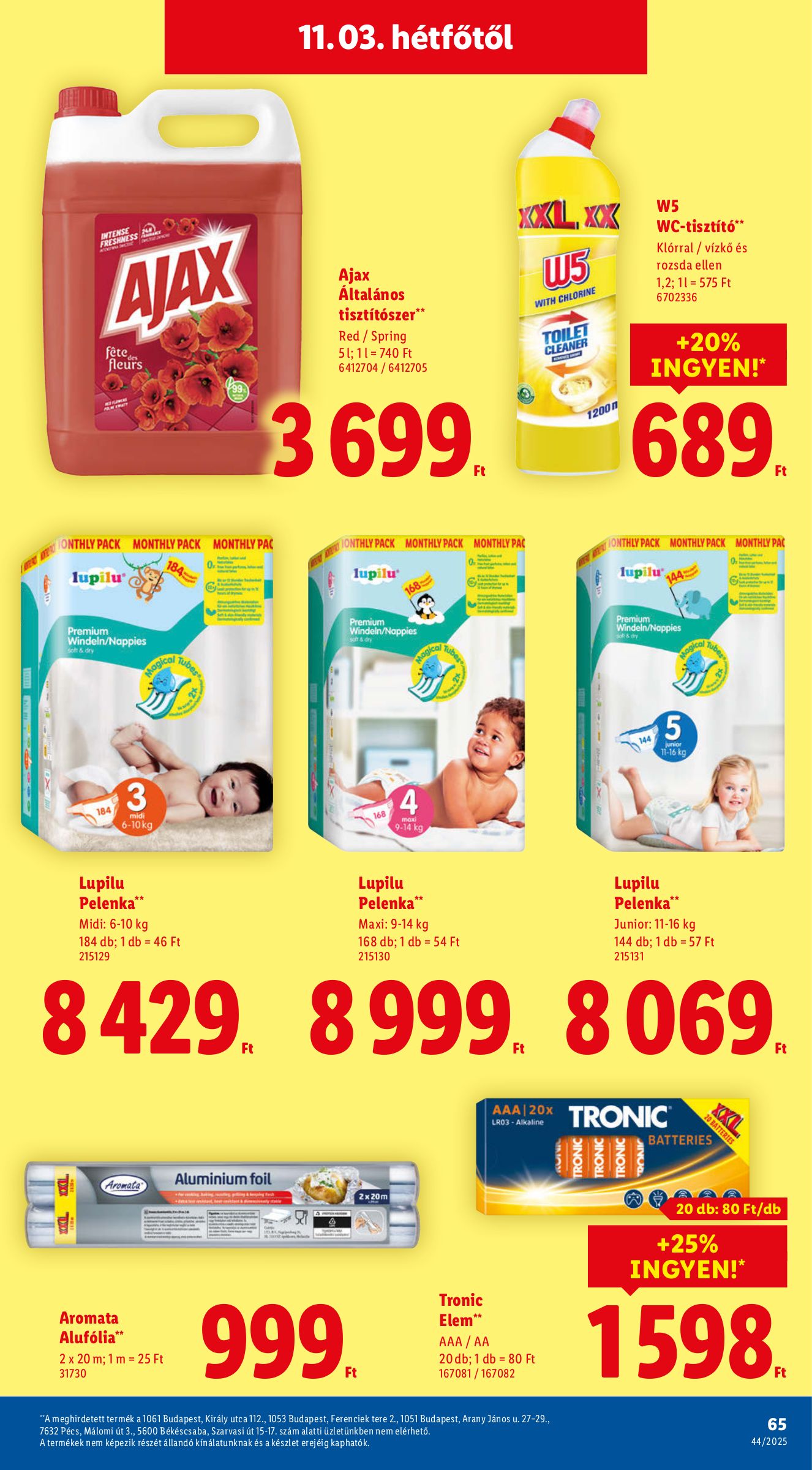 lidl - Lidl akciós újság, érvényes 10.30. - 11.05. - page: 65 lidl - Lidl akciós újság, érvényes 10.30. - 11.05. - page: 65
