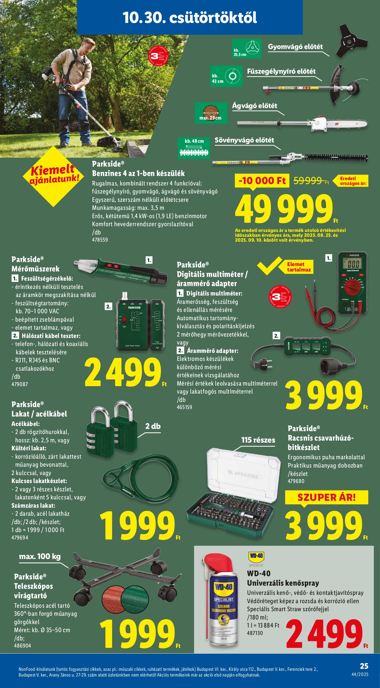 lidl - Lidl akciós újság, érvényes 10.30. - 11.05. - page: 25 lidl - Lidl akciós újság, érvényes 10.30. - 11.05. - page: 25