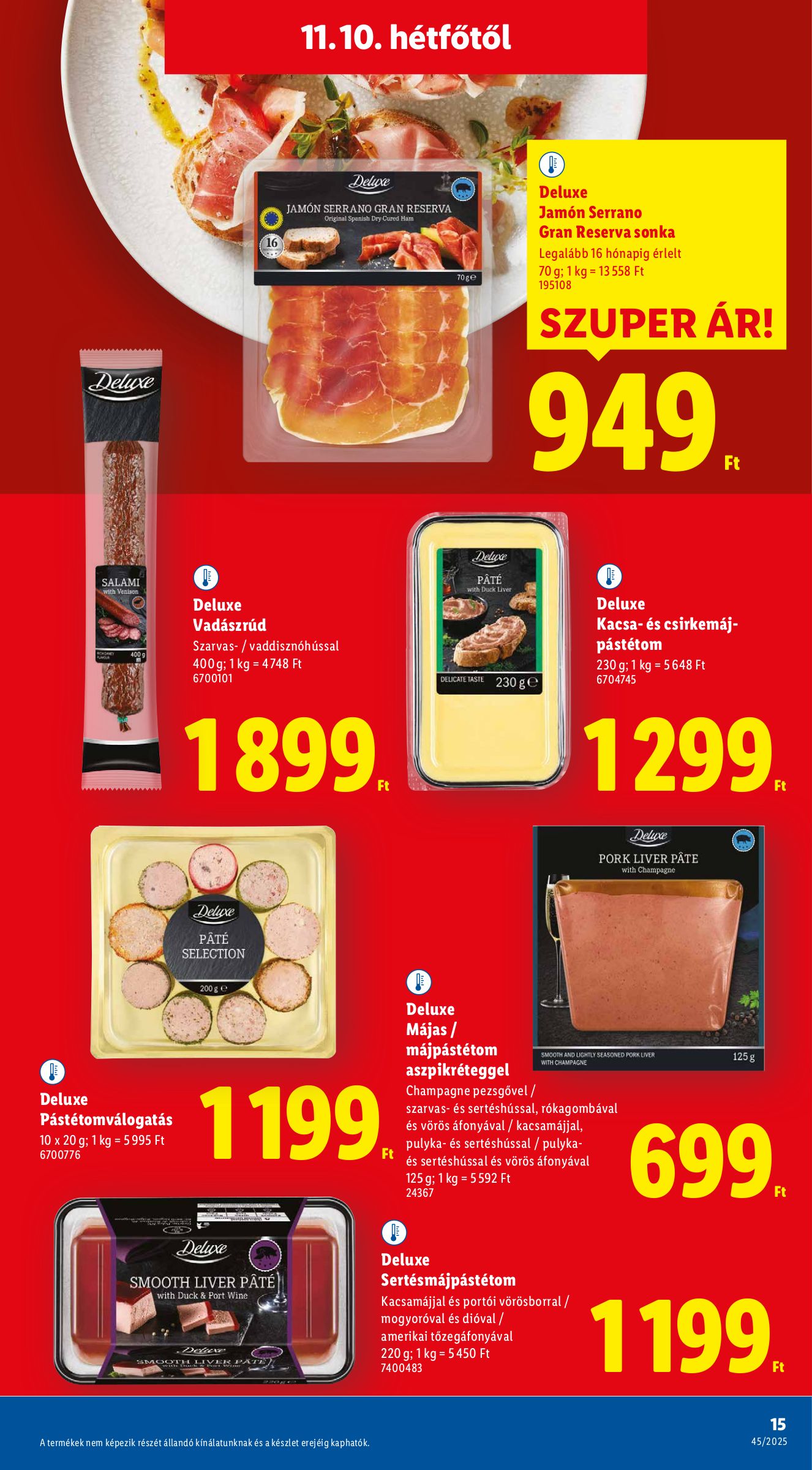 lidl - Lidl - Deluxe akciós újság, érvényes 11.10. - 12.28. - page: 15