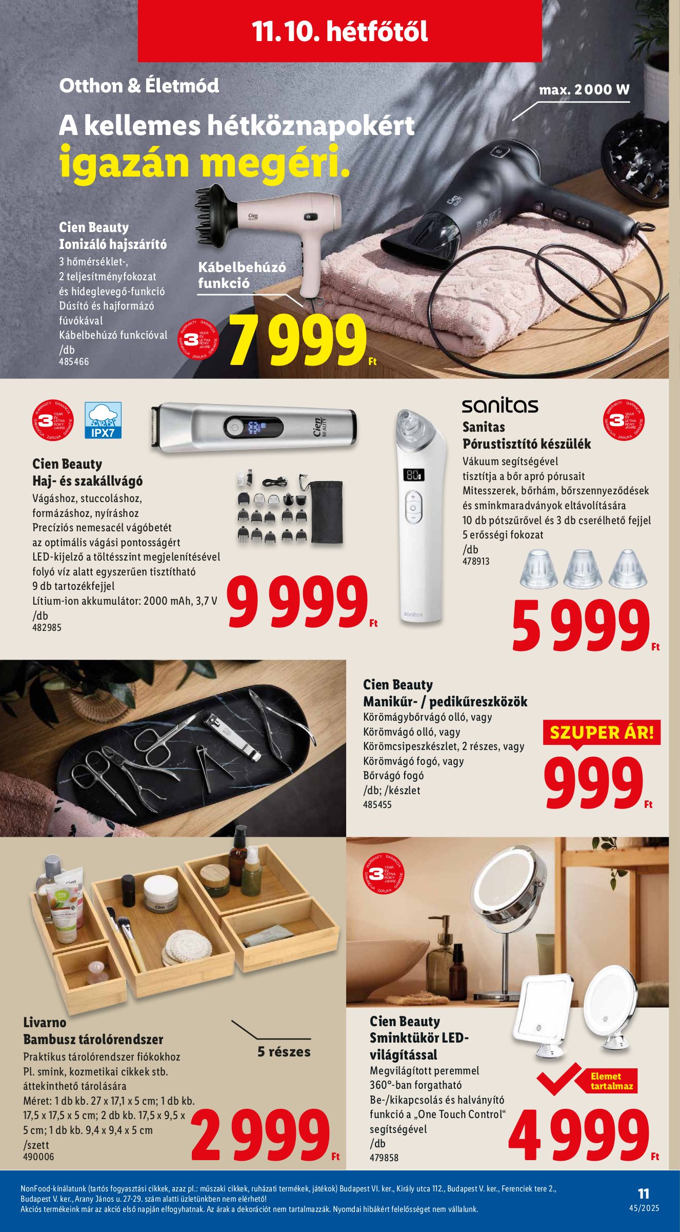 lidl - Lidl - Nonfood akciós újság, érvényes 11.06. - 11.12. - page: 11