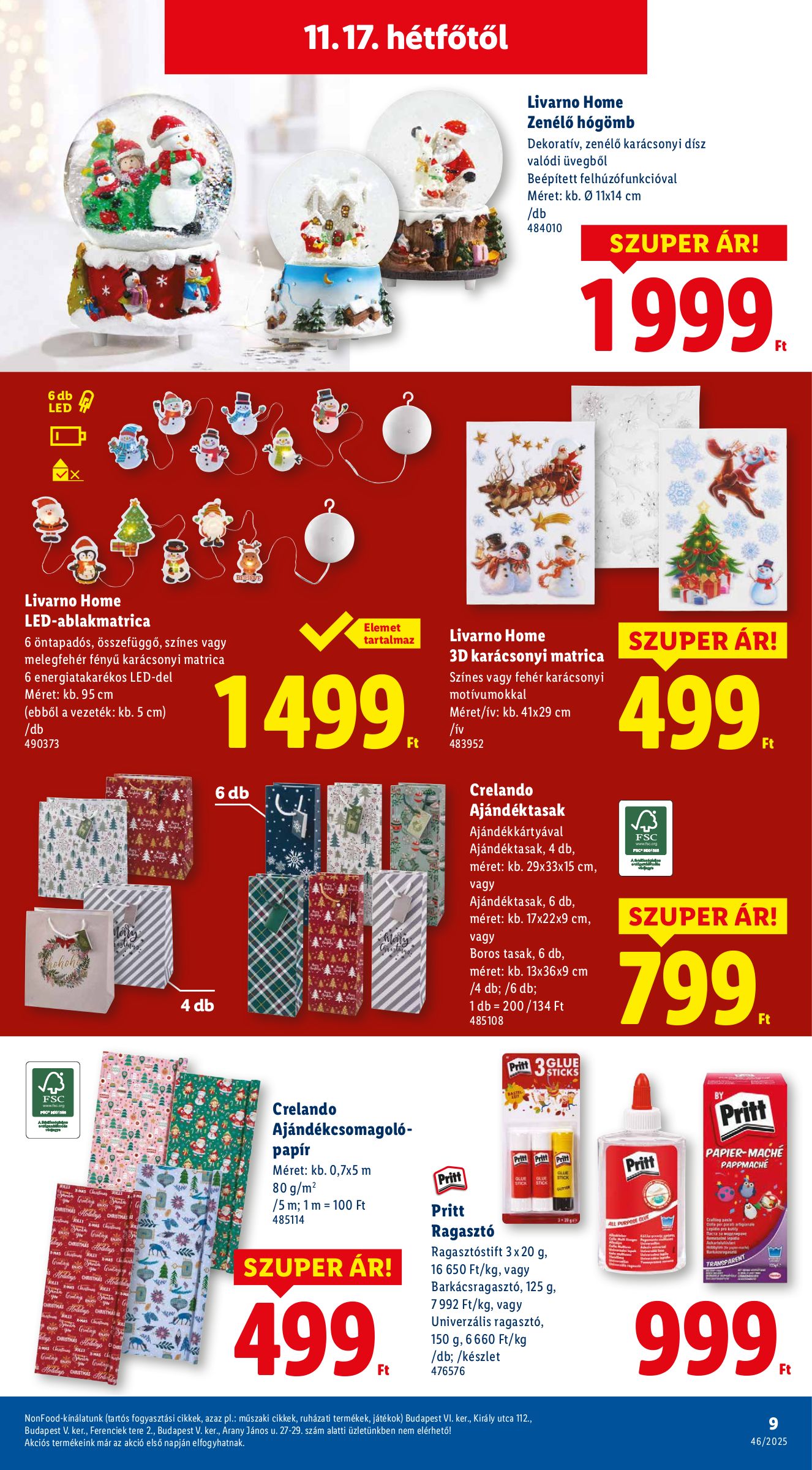 lidl - Lidl - Nonfood akciós újság, érvényes 11.13. - 11.19. - page: 9