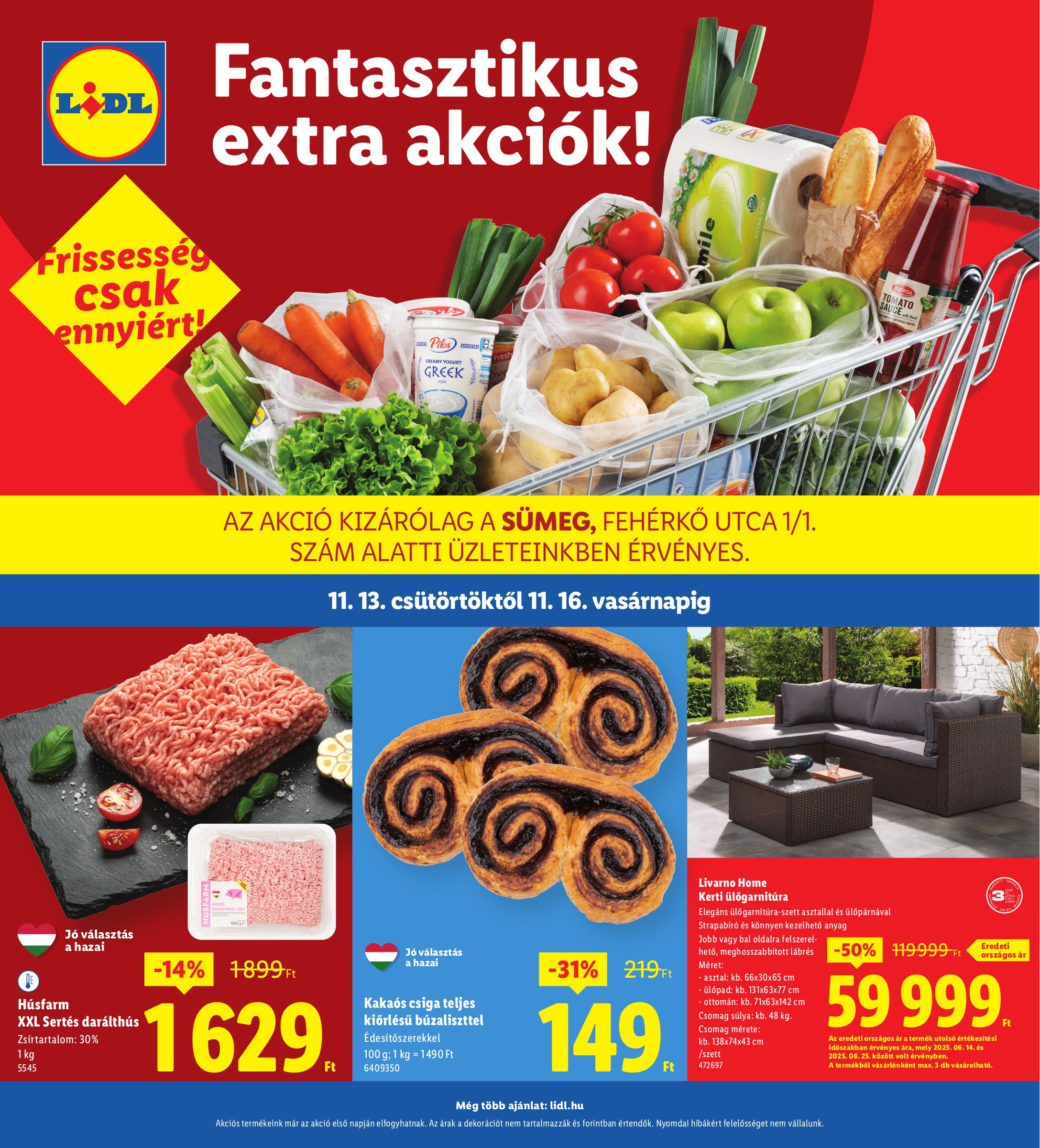 lidl - Lidl - Sümeg akciós újság, érvényes 11.13. - 11.16.