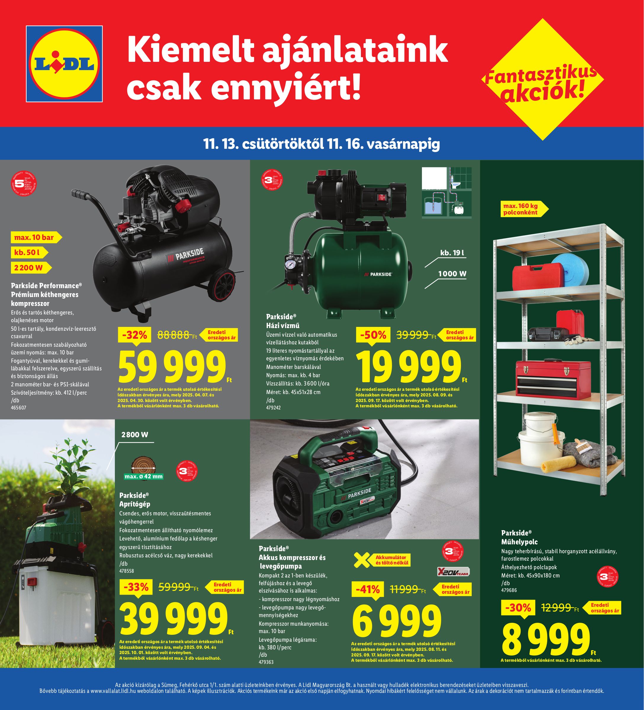 lidl - Lidl - Sümeg akciós újság, érvényes 11.13. - 11.16. - page: 4