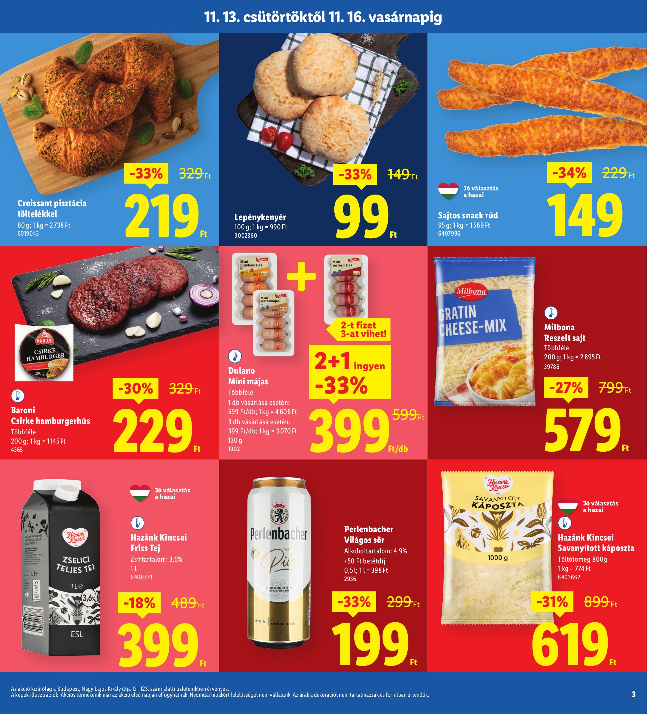lidl - Lidl - Budapest akciós újság, érvényes 11.13. - 11.16. - page: 3