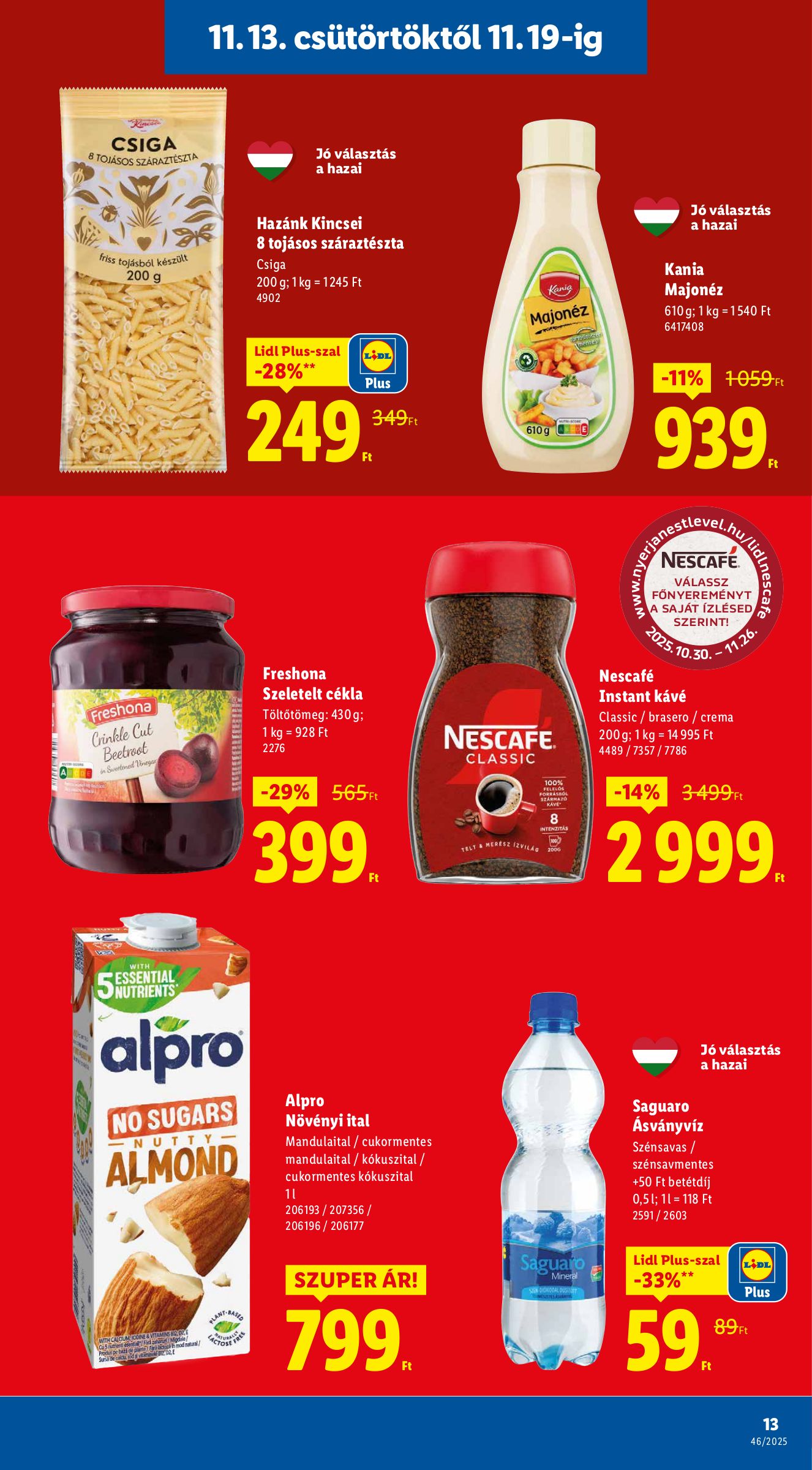 lidl - Lidl akciós újság, érvényes 11.13. - 11.19. - page: 13
