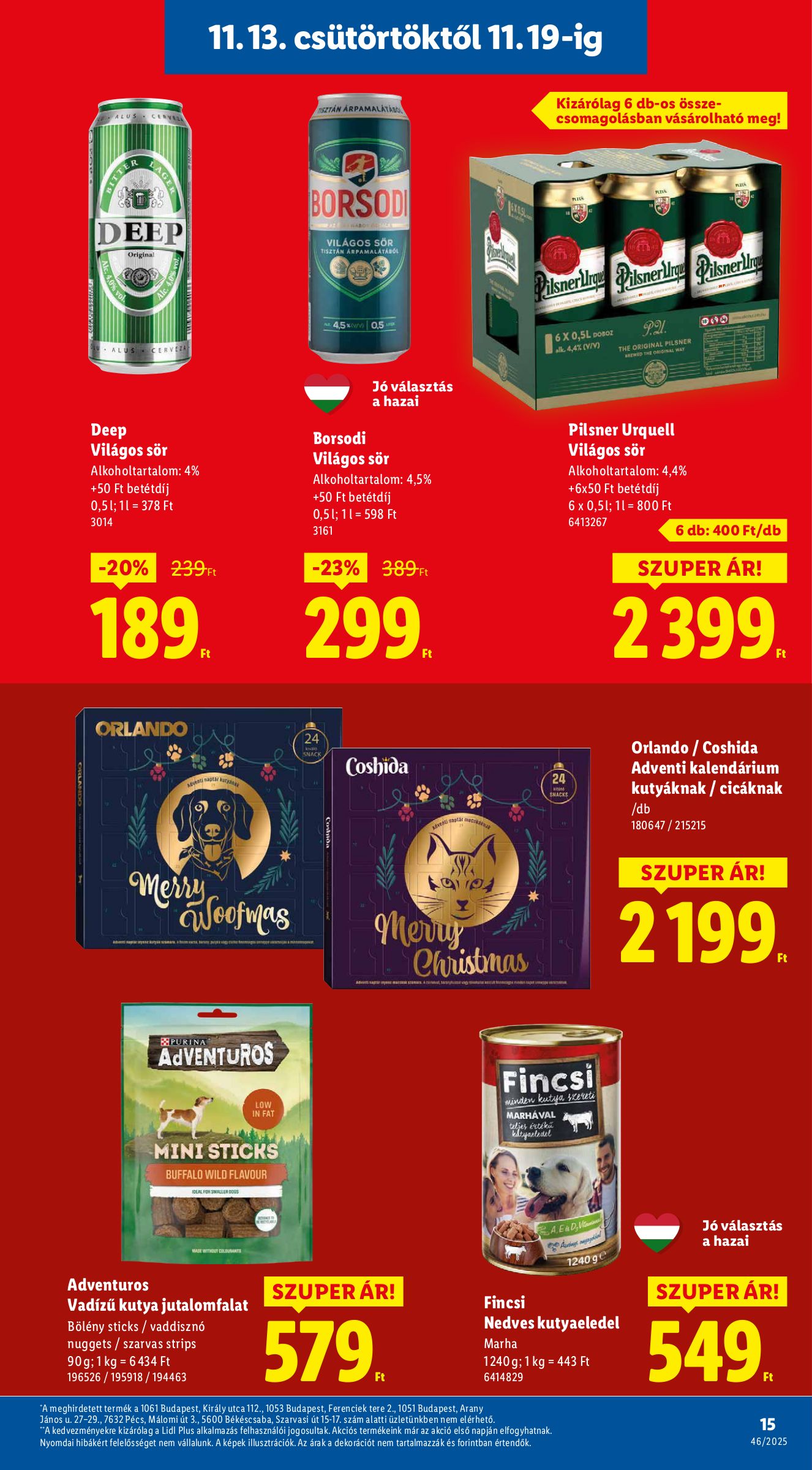 lidl - Lidl akciós újság, érvényes 11.13. - 11.19. - page: 15