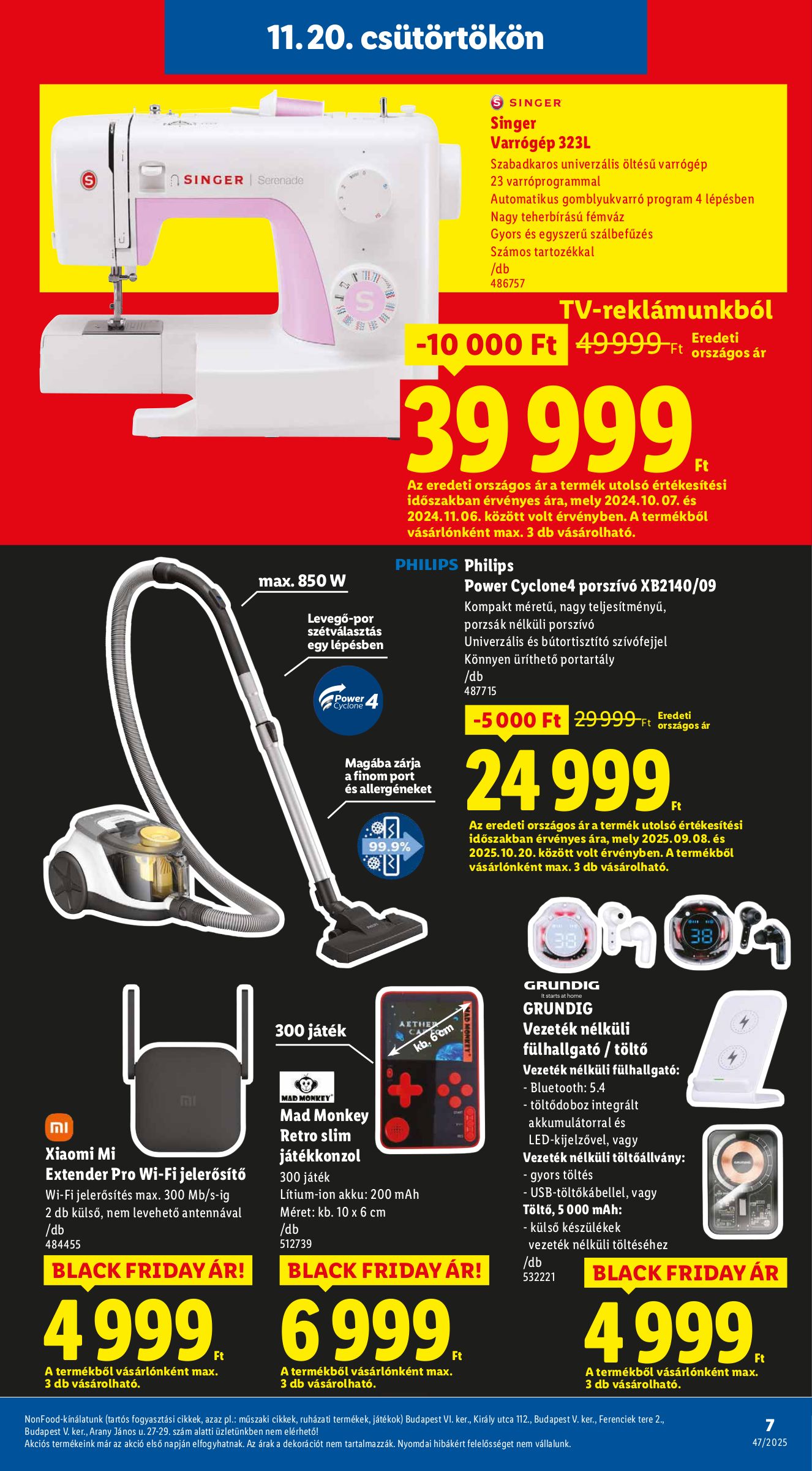 lidl - Lidl - Nonfood akciós újság, érvényes 11.20. - 11.26. - page: 7