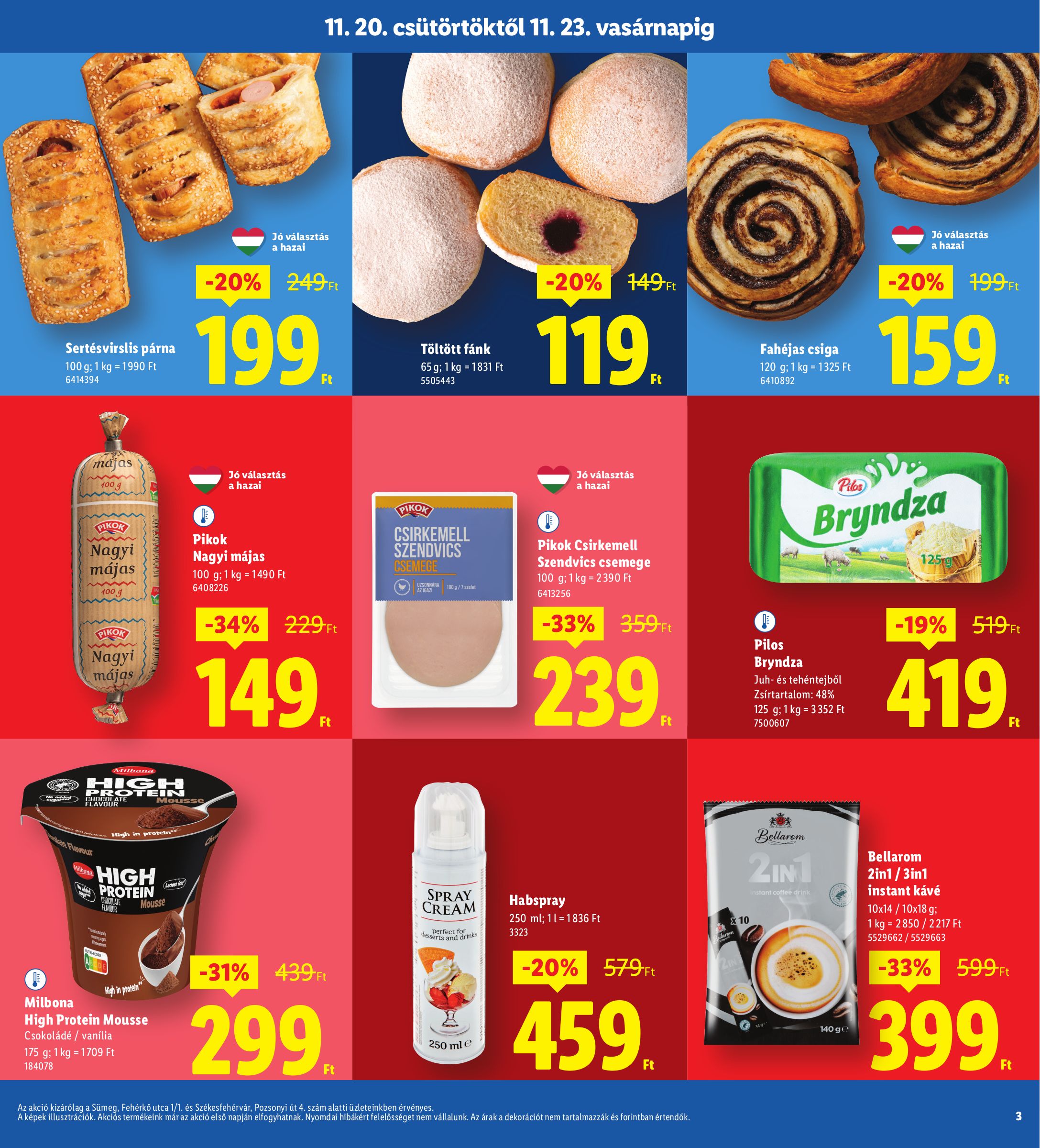 lidl - Lidl - Sümeg, Székesfehérvár akciós újság, érvényes 11.20. - 11.23. - page: 3