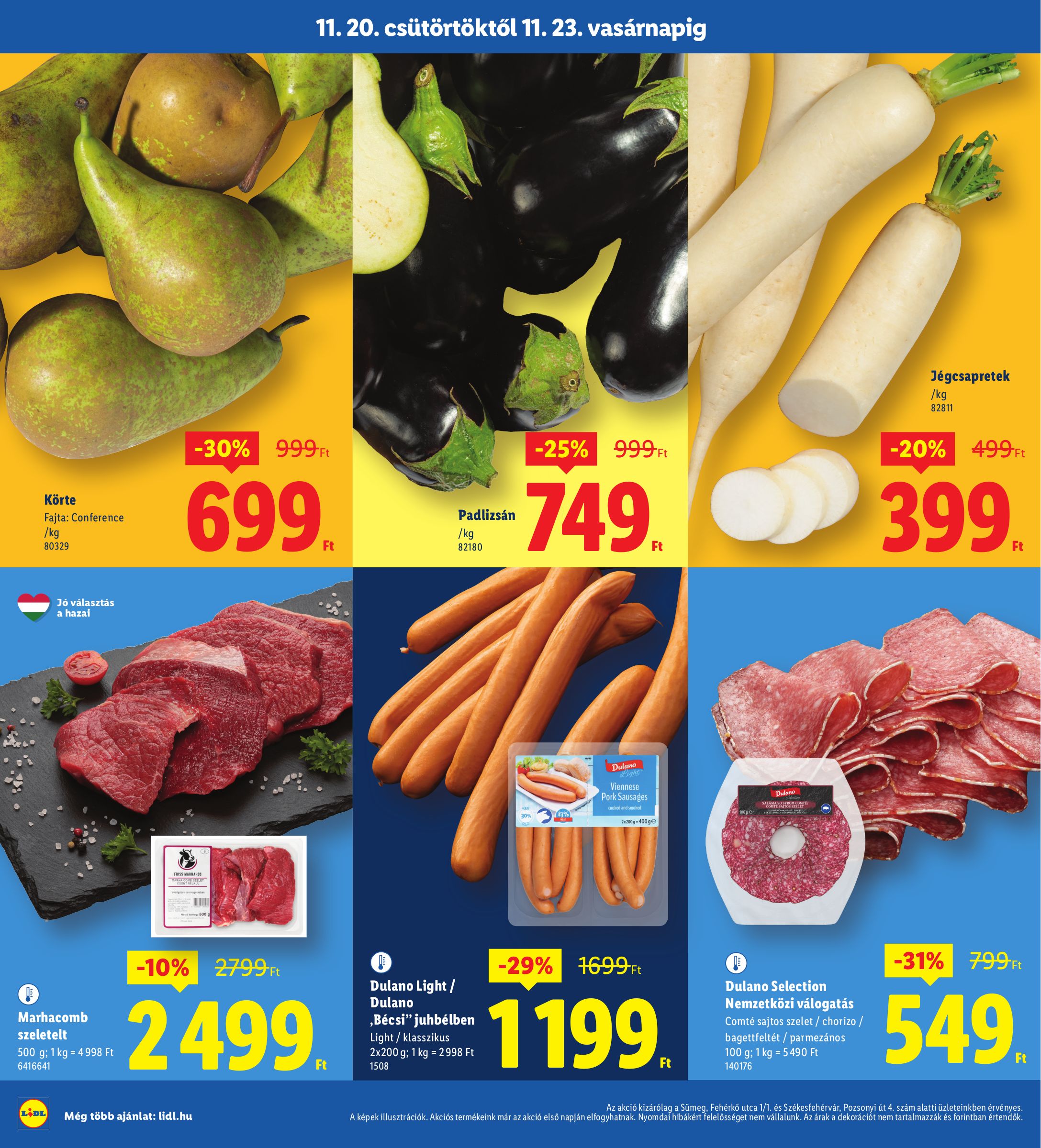 lidl - Lidl - Sümeg, Székesfehérvár akciós újság, érvényes 11.20. - 11.23. - page: 2