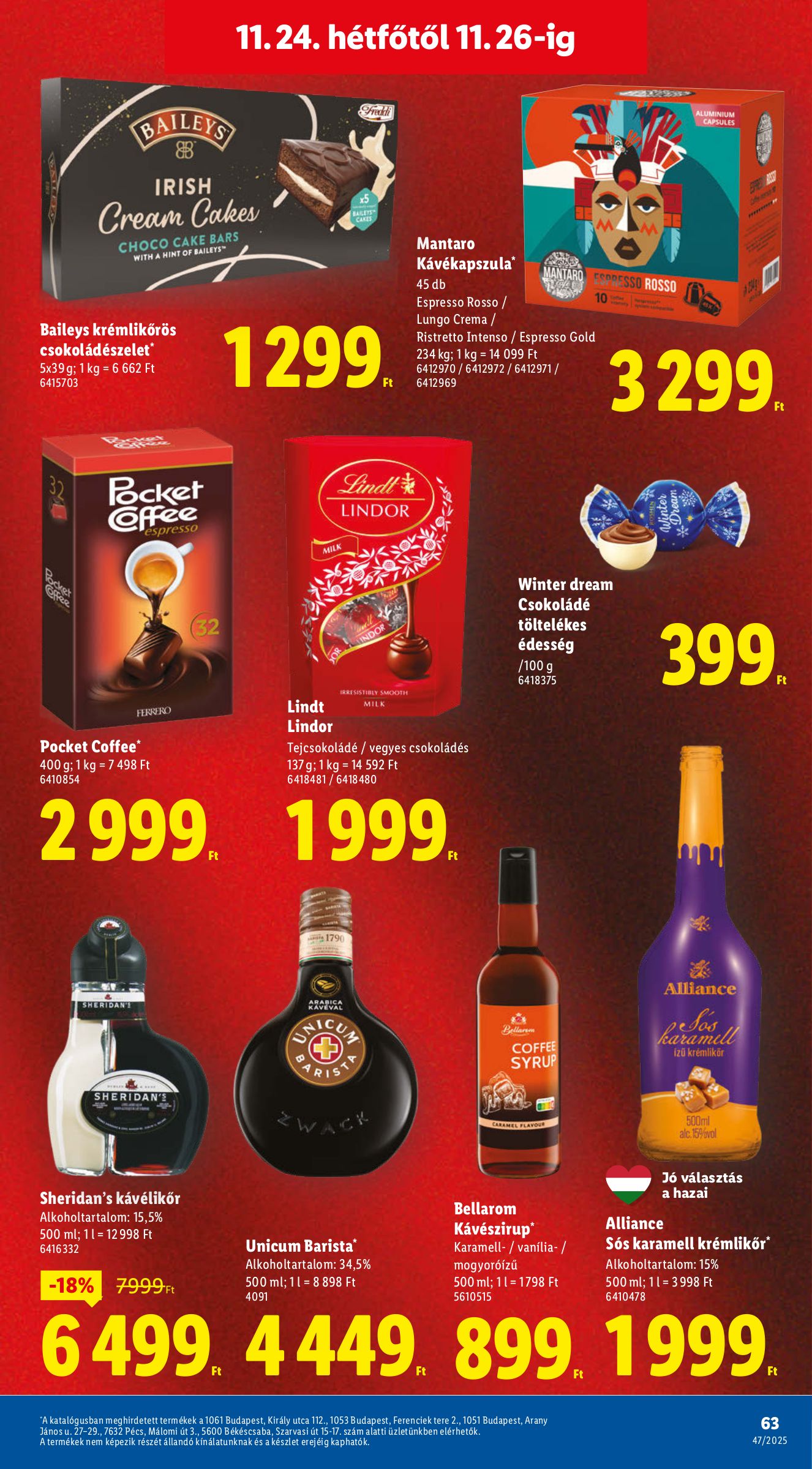 lidl - Lidl akciós újság, érvényes 11.20. - 11.26. - page: 63