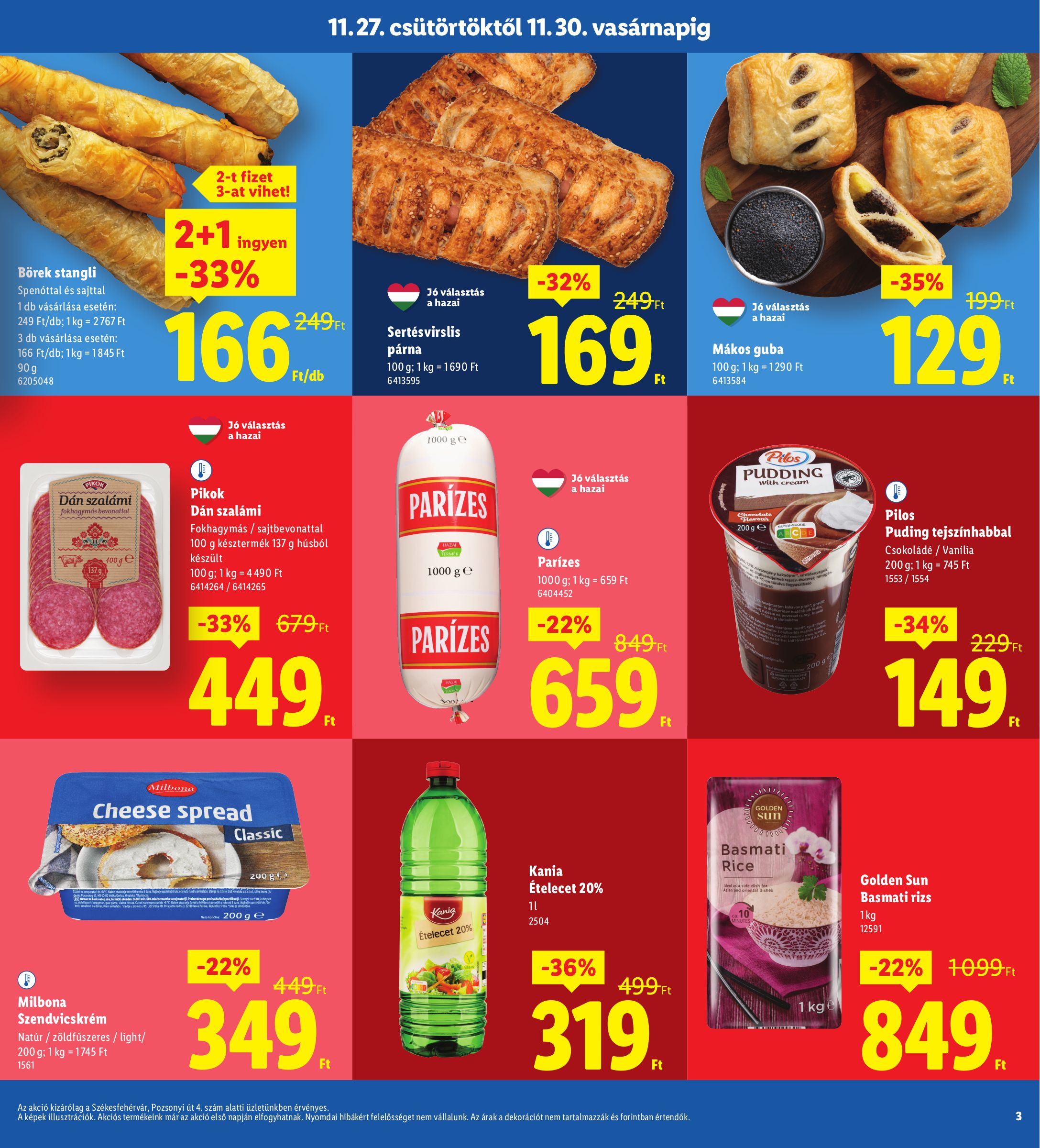 lidl - Lidl - Székesfehérvár akciós újság, érvényes 11.27. - 11.30. - page: 3