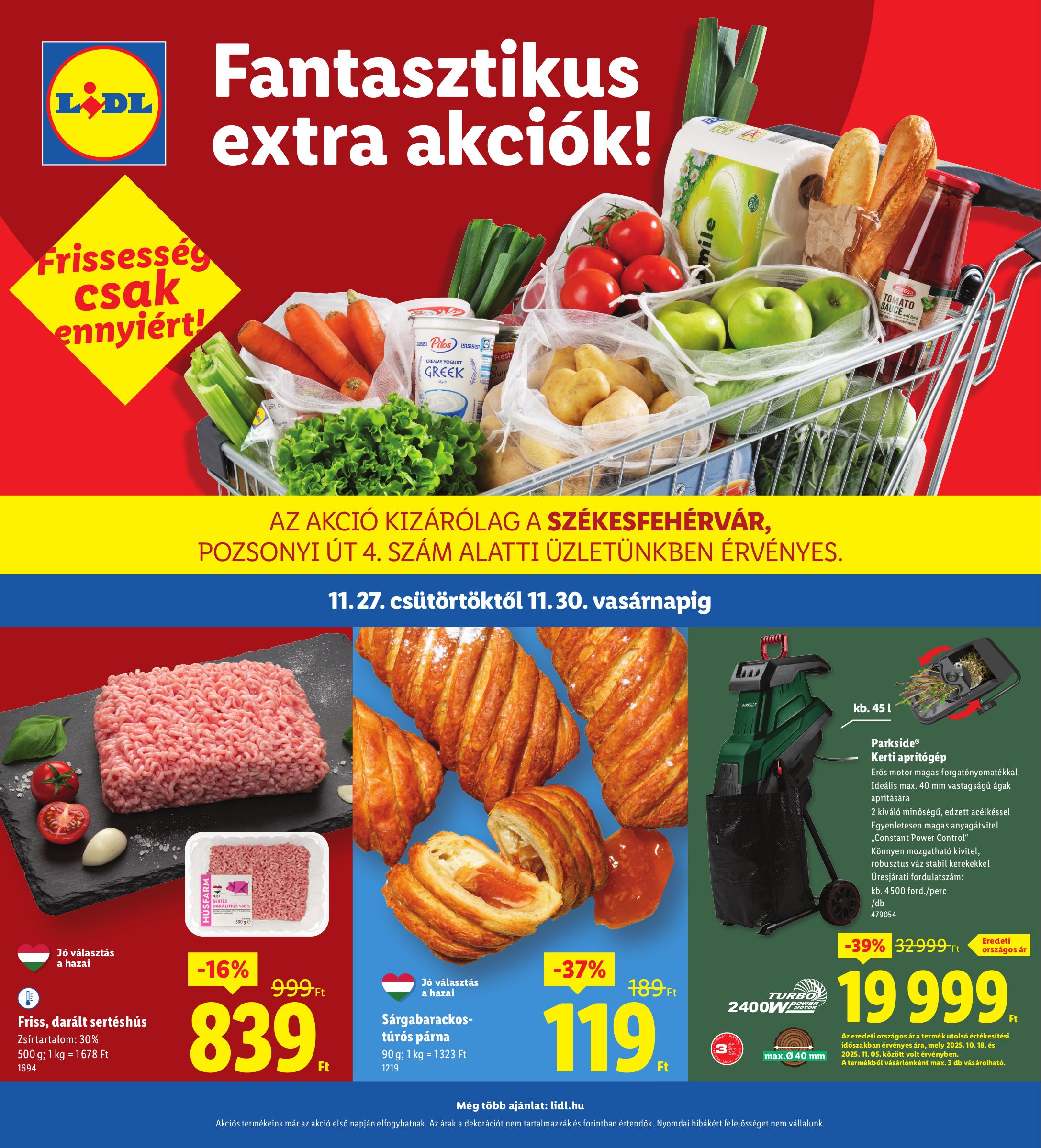 lidl - Lidl - Székesfehérvár akciós újság, érvényes 11.27. - 11.30.