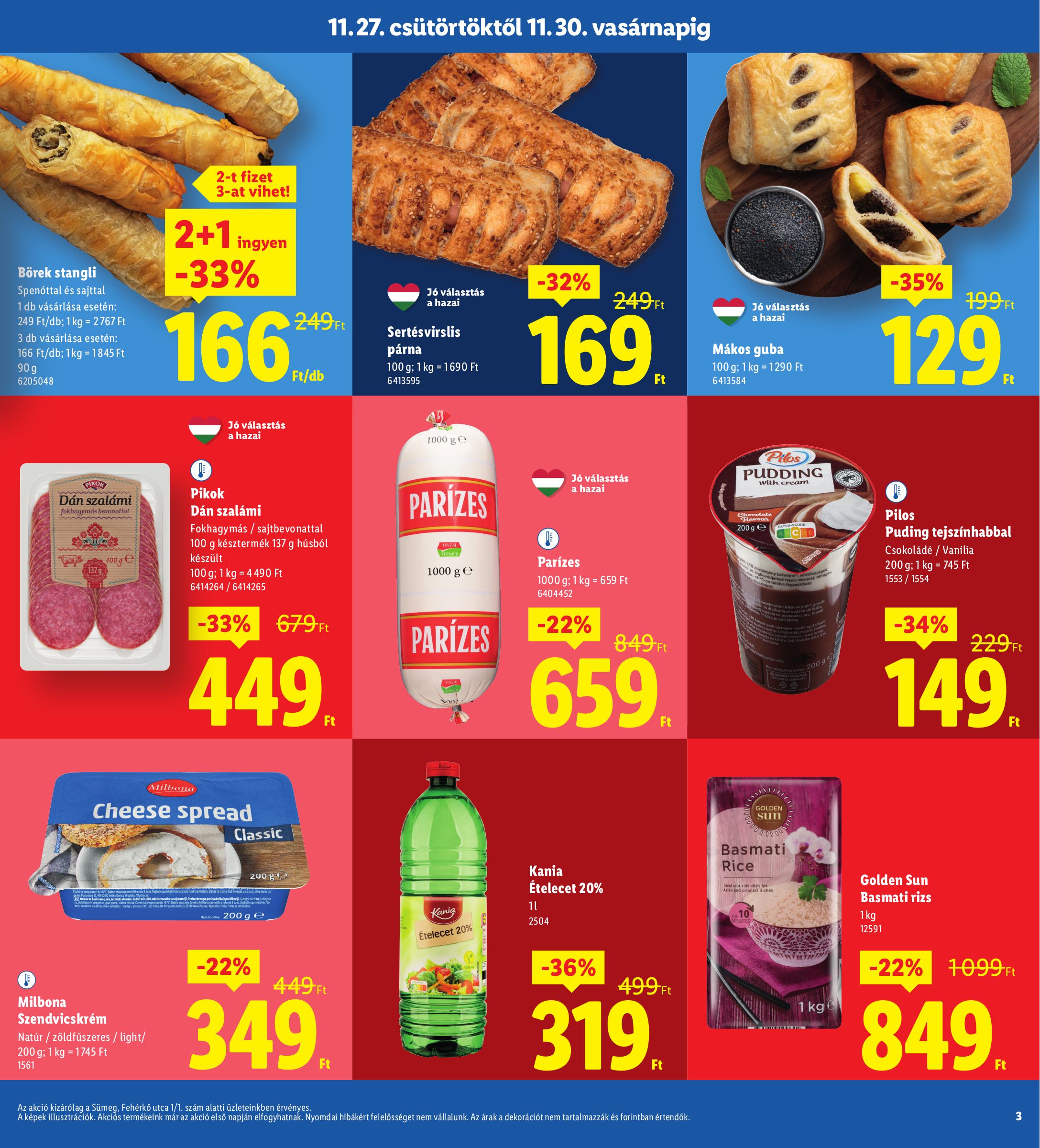 lidl - Lidl - Sümeg akciós újság, érvényes 11.27. - 11.30. - page: 3