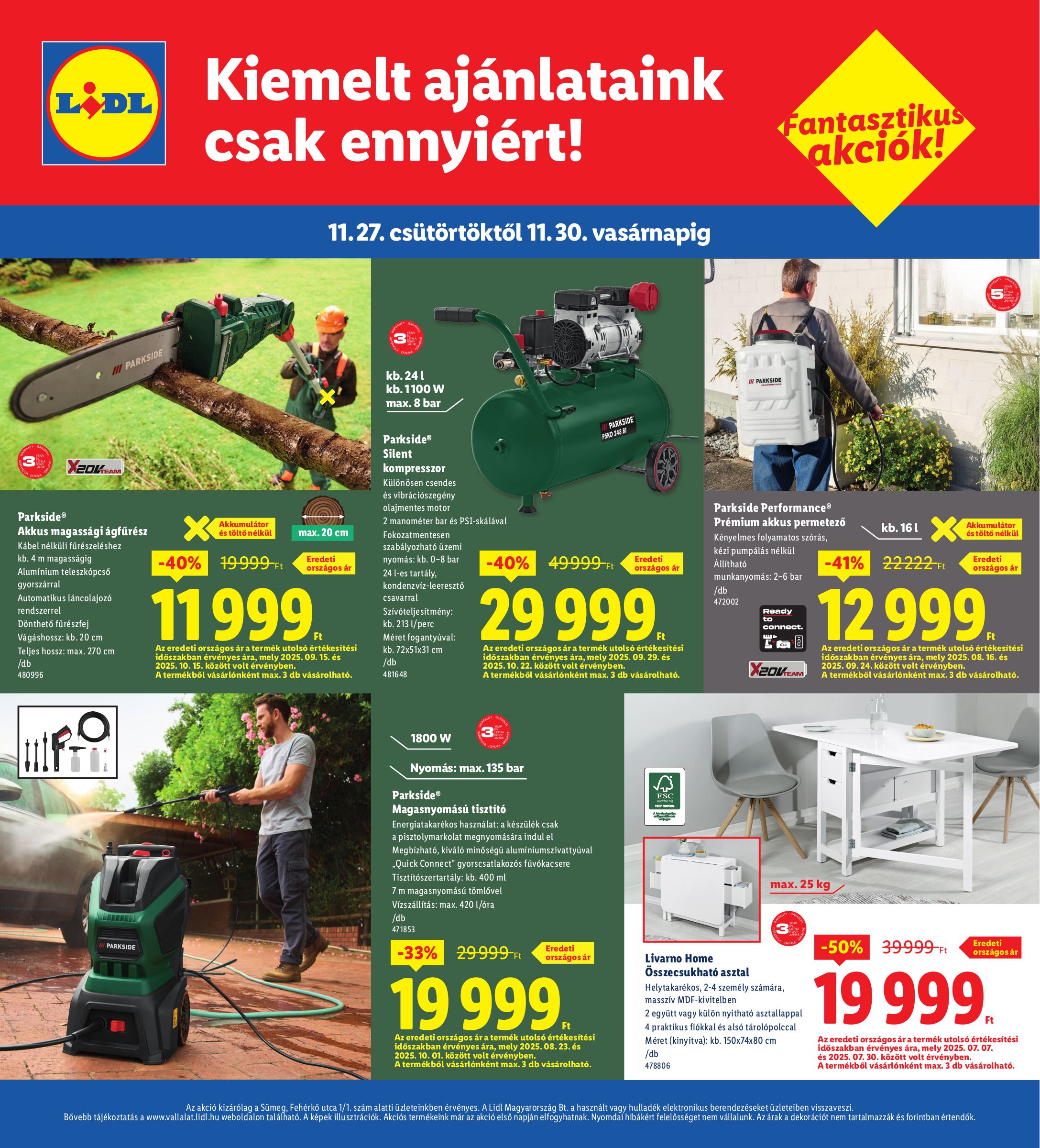 lidl - Lidl - Sümeg akciós újság, érvényes 11.27. - 11.30. - page: 4