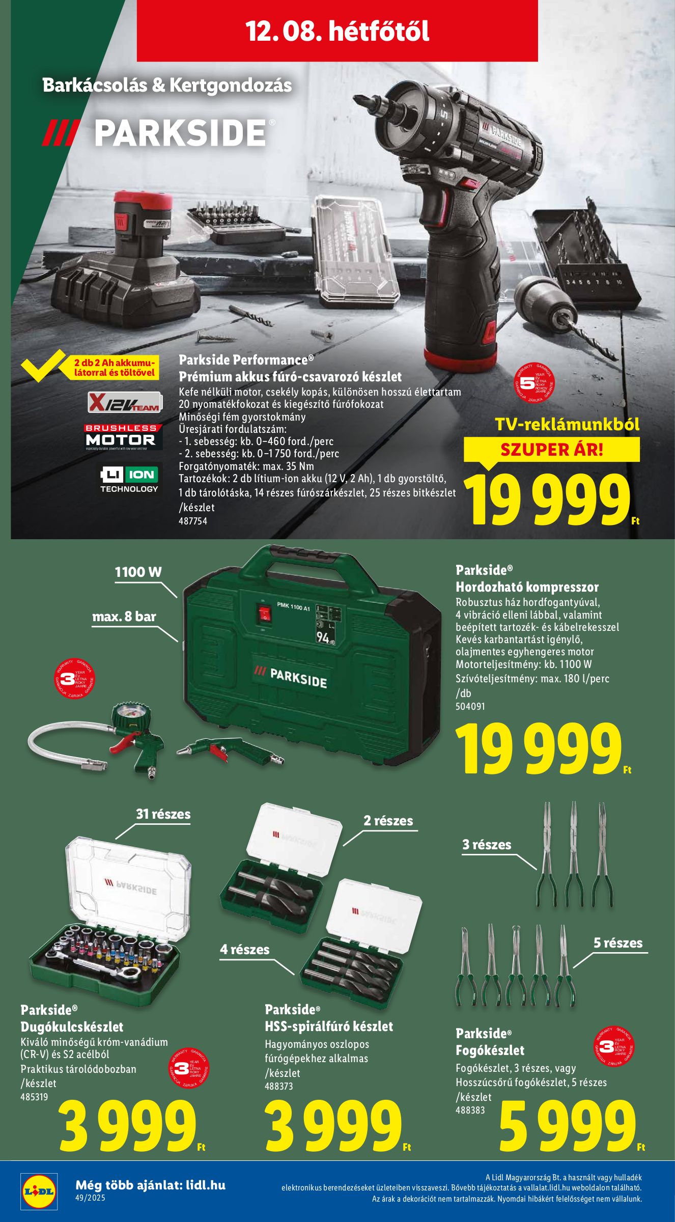 lidl - Lidl - Nonfood akciós újság, érvényes 12.04. - 12.10. - page: 4