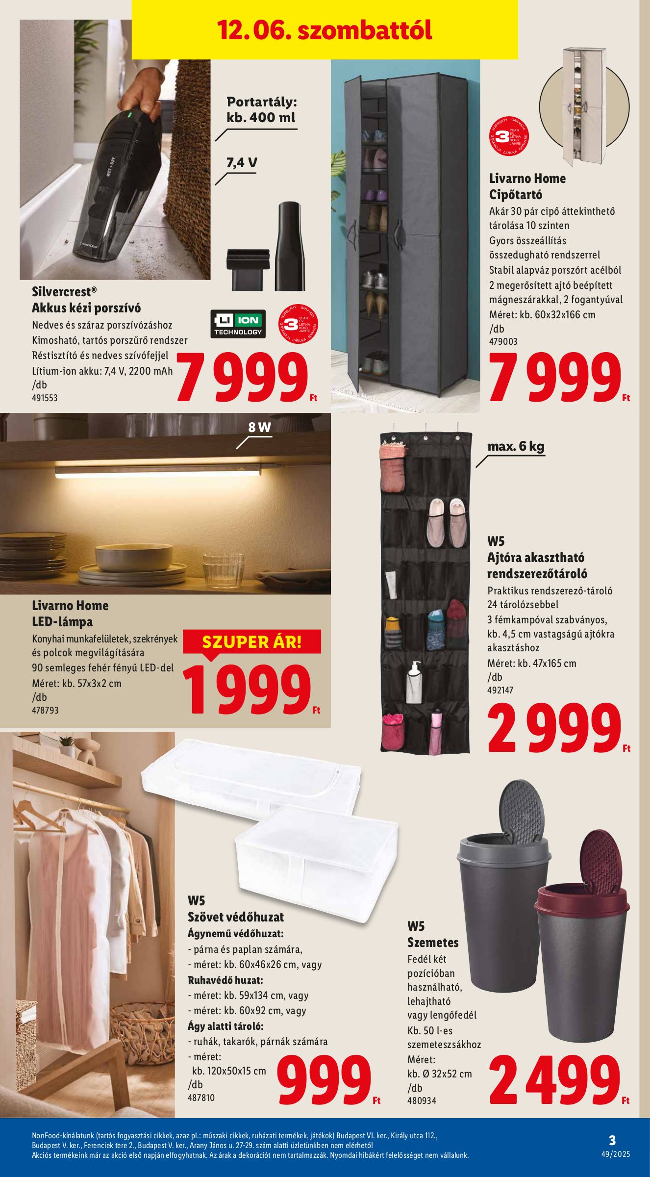 lidl - Lidl - Nonfood akciós újság, érvényes 12.04. - 12.10. - page: 3