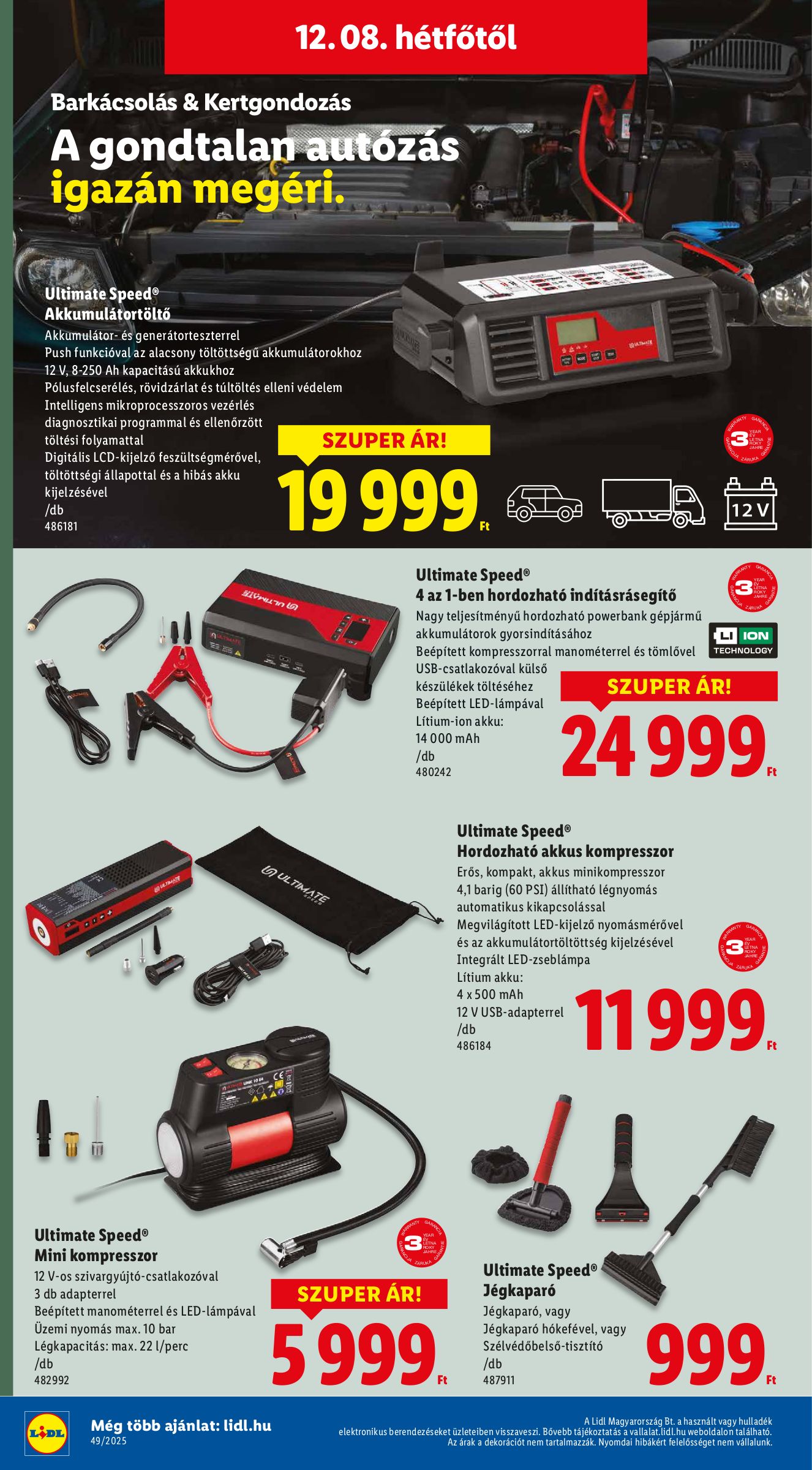 lidl - Lidl - Nonfood akciós újság, érvényes 12.04. - 12.10. - page: 6