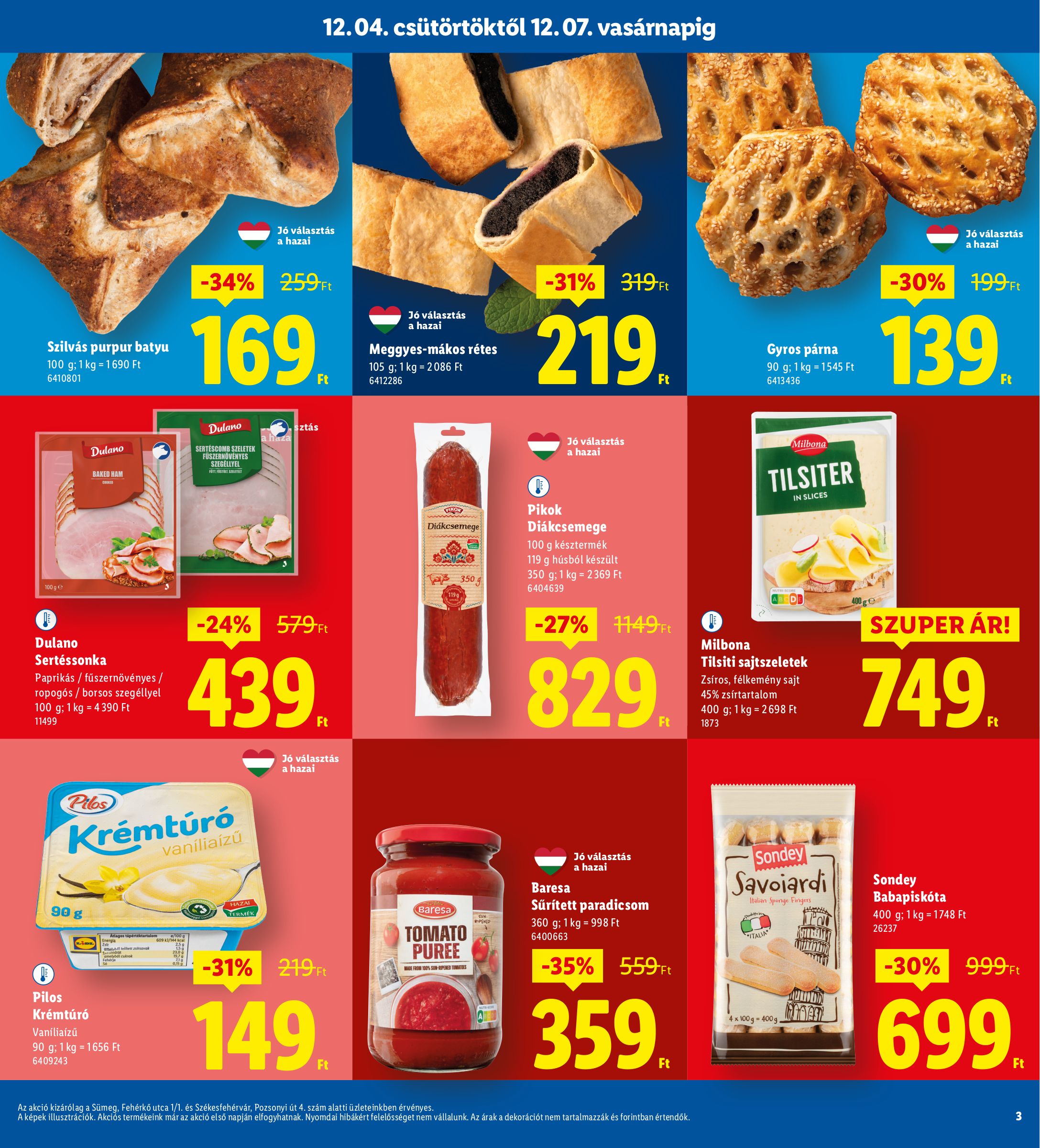 lidl - Lidl - Sümeg, Székesfehérvár akciós újság, érvényes 12.04. - 12.07. - page: 3