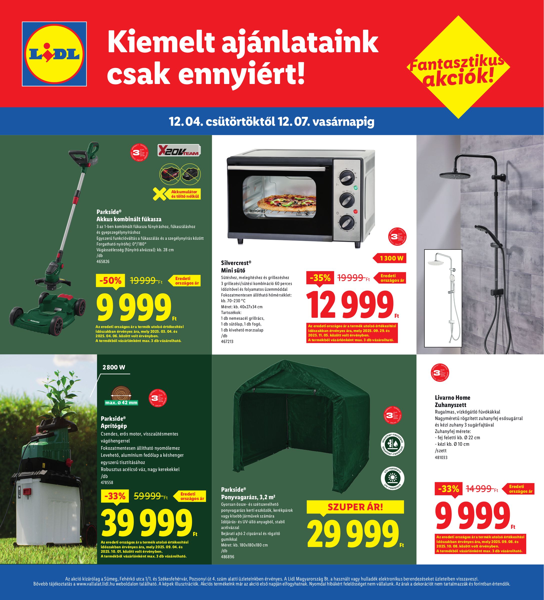 lidl - Lidl - Sümeg, Székesfehérvár akciós újság, érvényes 12.04. - 12.07. - page: 4
