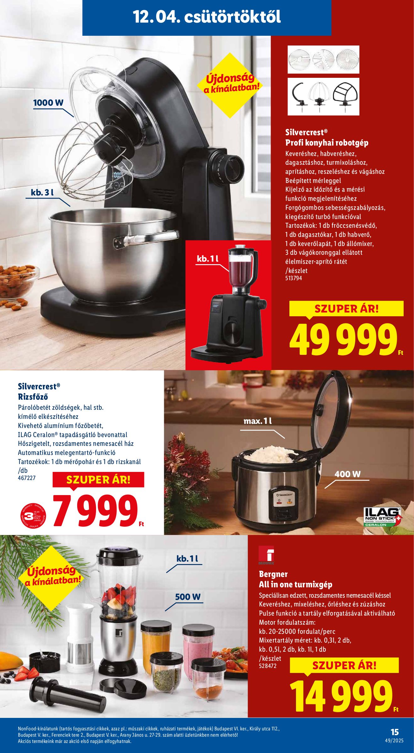 lidl - Lidl - Igazán megéri akciós újság, érvényes 12.04. - 12.28. - page: 15