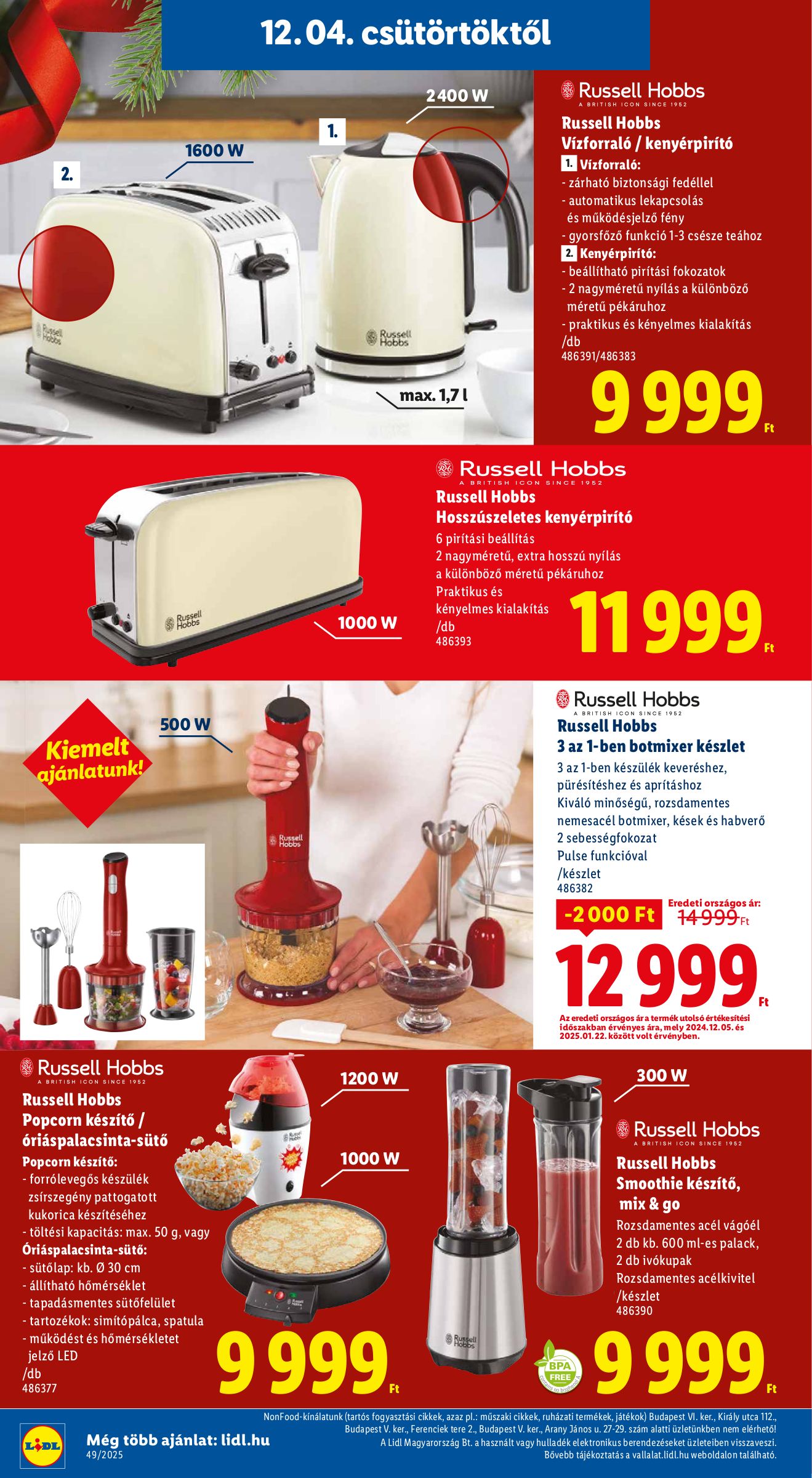 lidl - Lidl - Igazán megéri akciós újság, érvényes 12.04. - 12.28. - page: 16