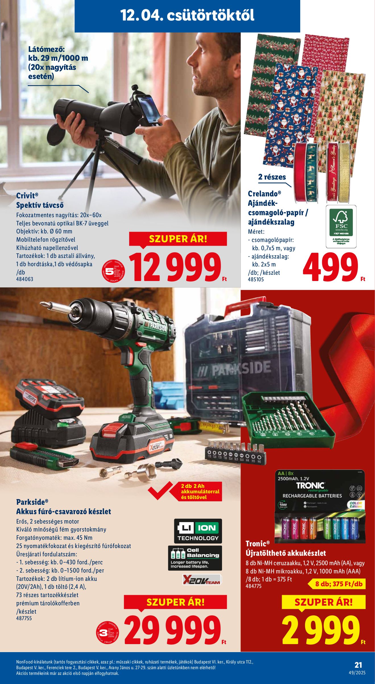 lidl - Lidl - Igazán megéri akciós újság, érvényes 12.04. - 12.28. - page: 21