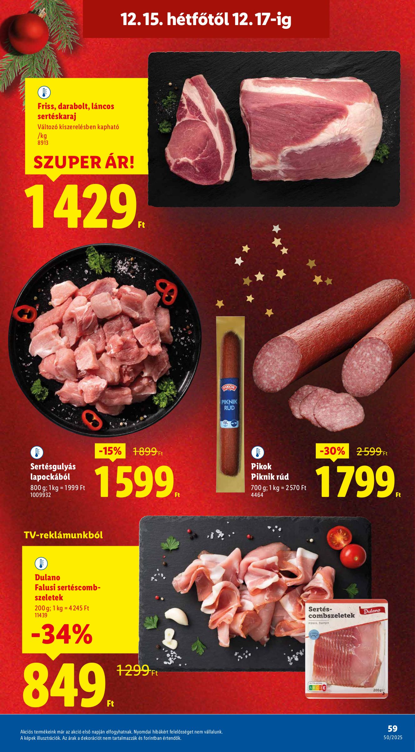 lidl - Lidl akciós újság, érvényes 12.11. - 12.17. - page: 59