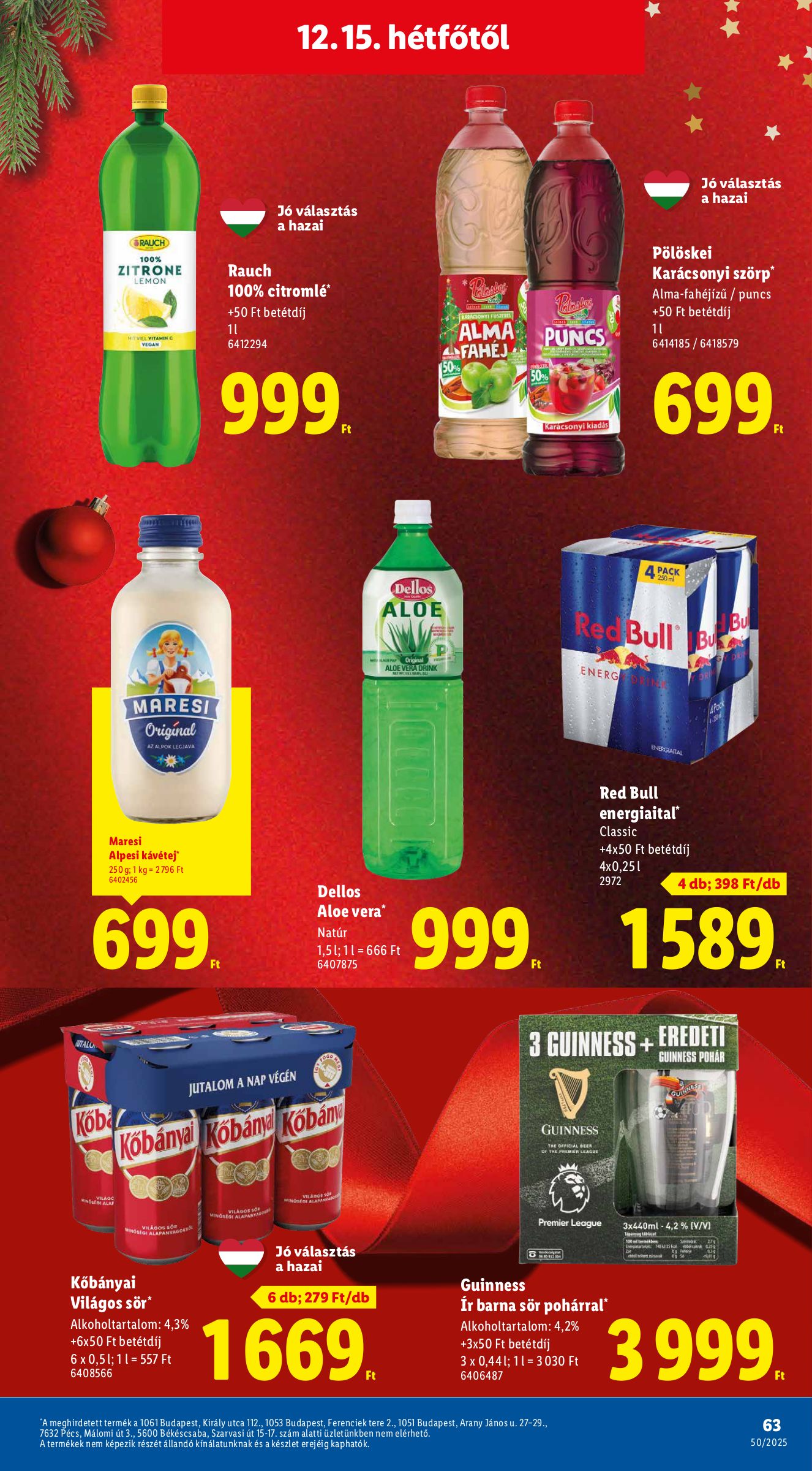 lidl - Lidl akciós újság, érvényes 12.11. - 12.17. - page: 63