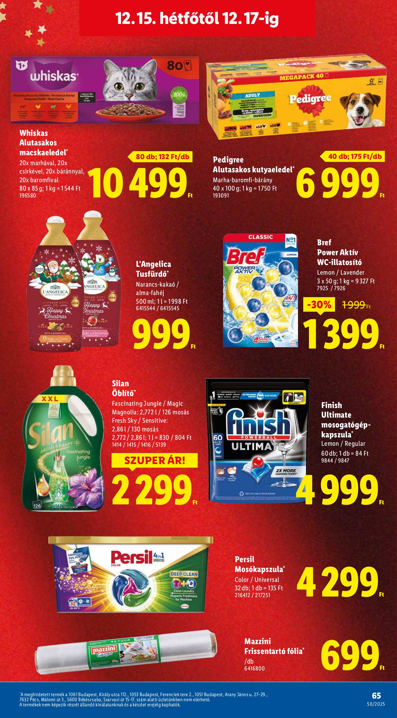 lidl - Lidl akciós újság, érvényes 12.11. - 12.17. - page: 65