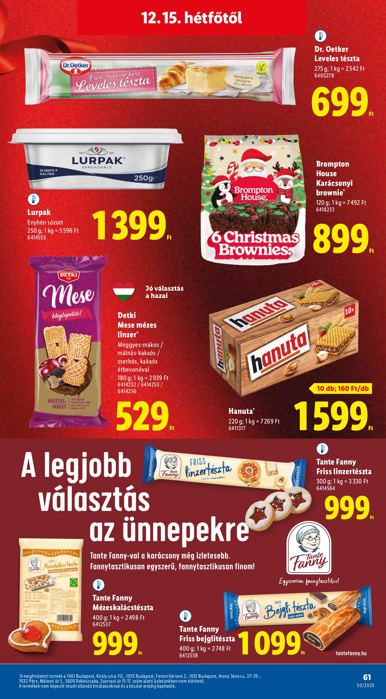 lidl - Lidl akciós újság, érvényes 12.11. - 12.17. - page: 61
