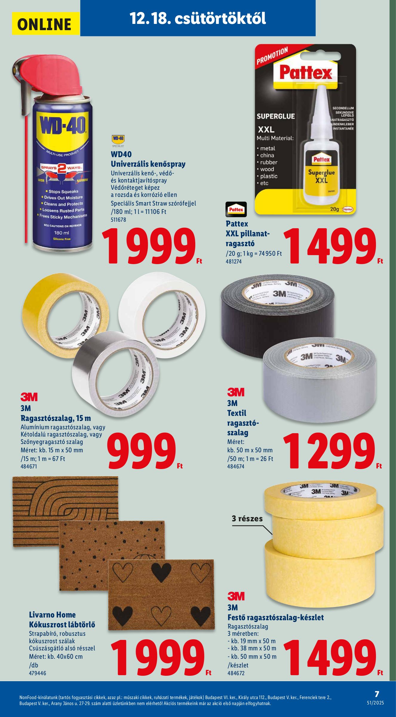 lidl - Lidl - Nonfood akciós újság, érvényes 12.18. - 12.23. - page: 7