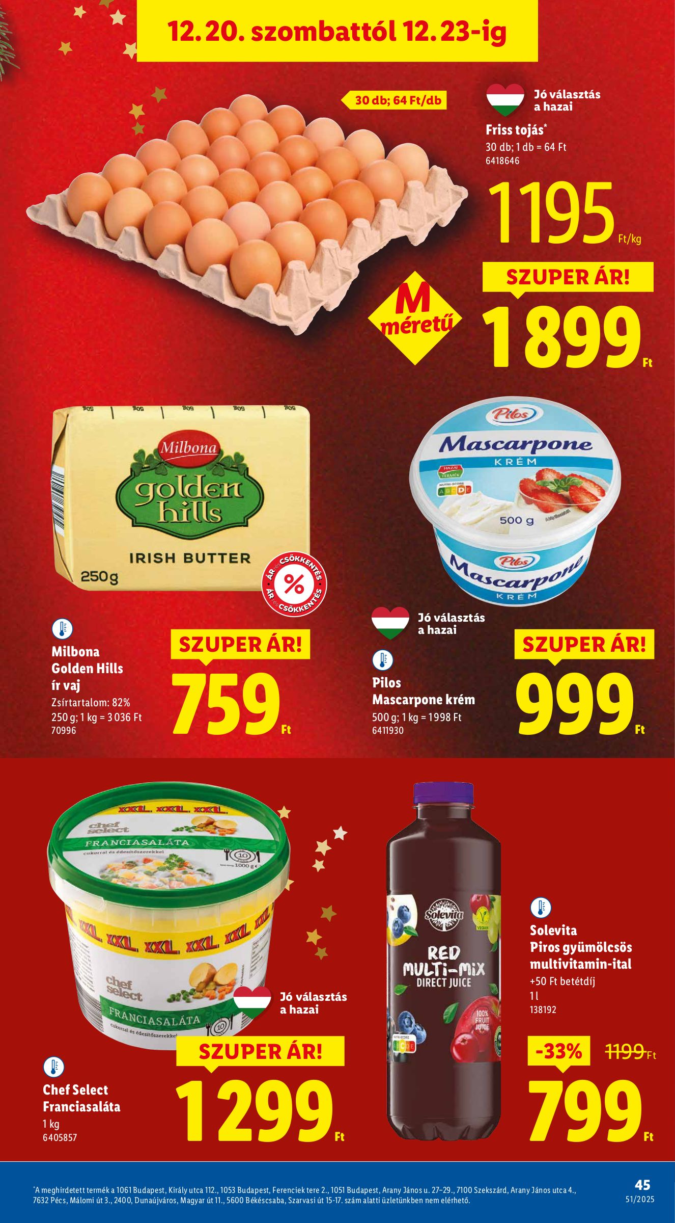 lidl - Lidl akciós újság, érvényes 12.18. - 12.23. - page: 45