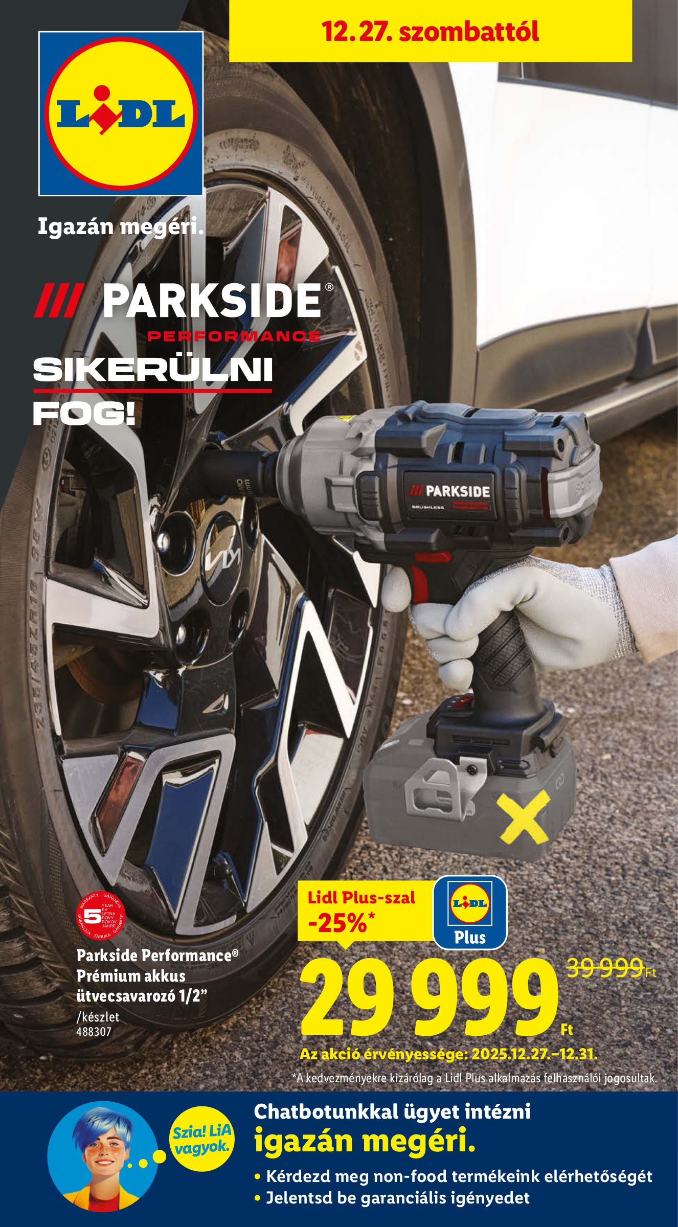 lidl - Lidl - Nonfood akciós újság, érvényes 12.27. - 12.31.