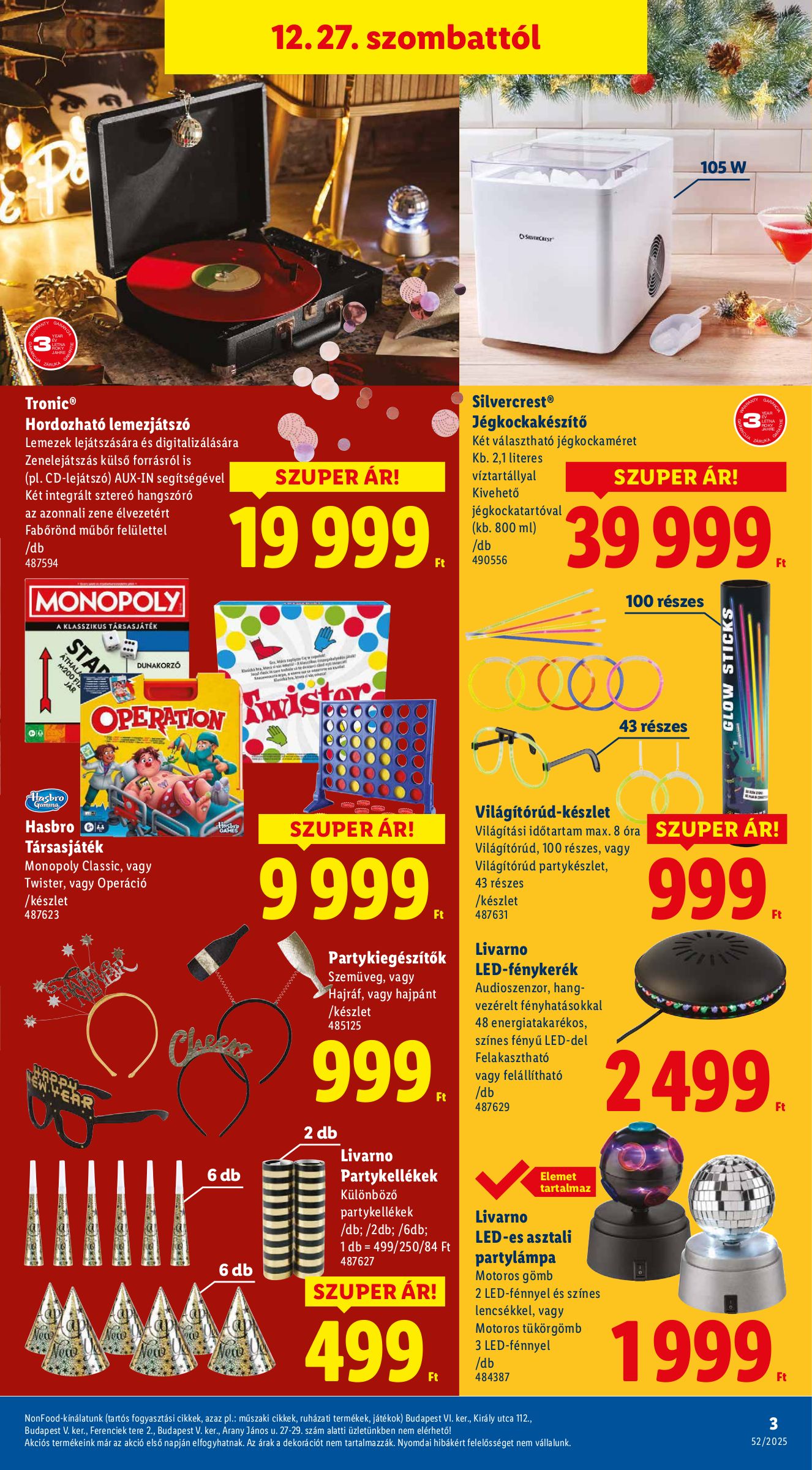 lidl - Lidl - Nonfood akciós újság, érvényes 12.27. - 12.31. - page: 3