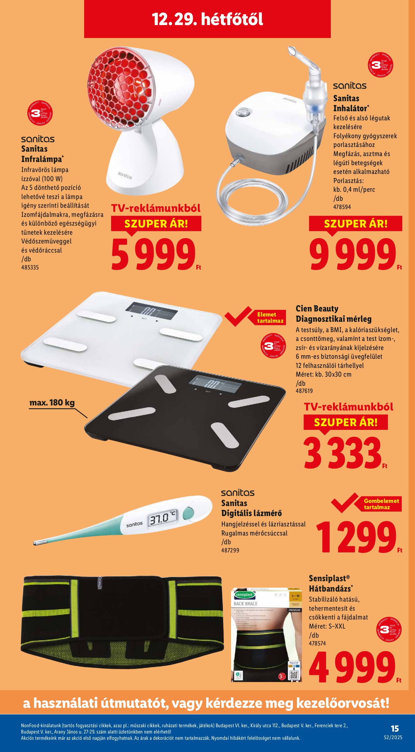 lidl - Lidl - Nonfood akciós újság, érvényes 12.27. - 12.31. - page: 15