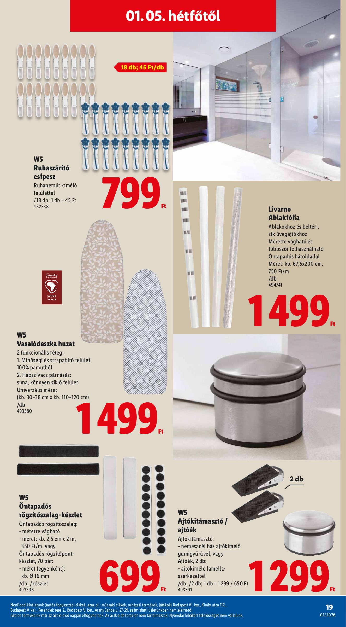 lidl - Lidl - Nonfood akciós újság, érvényes 01.02. - 01.07. - page: 19