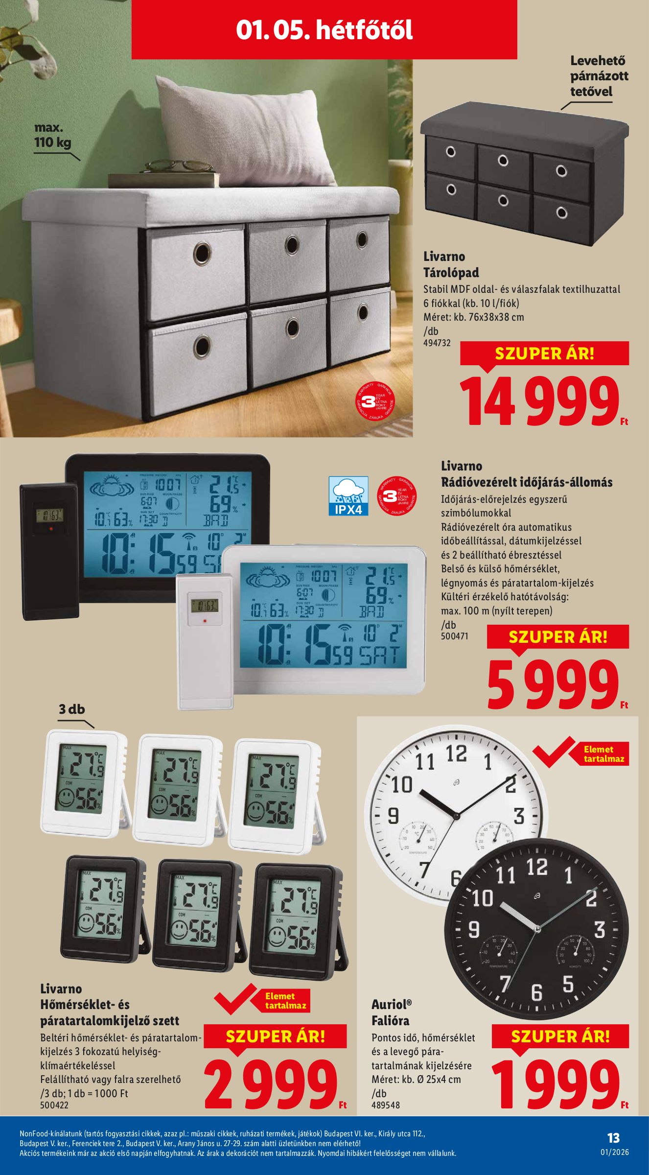 lidl - Lidl - Nonfood akciós újság, érvényes 01.02. - 01.07. - page: 13