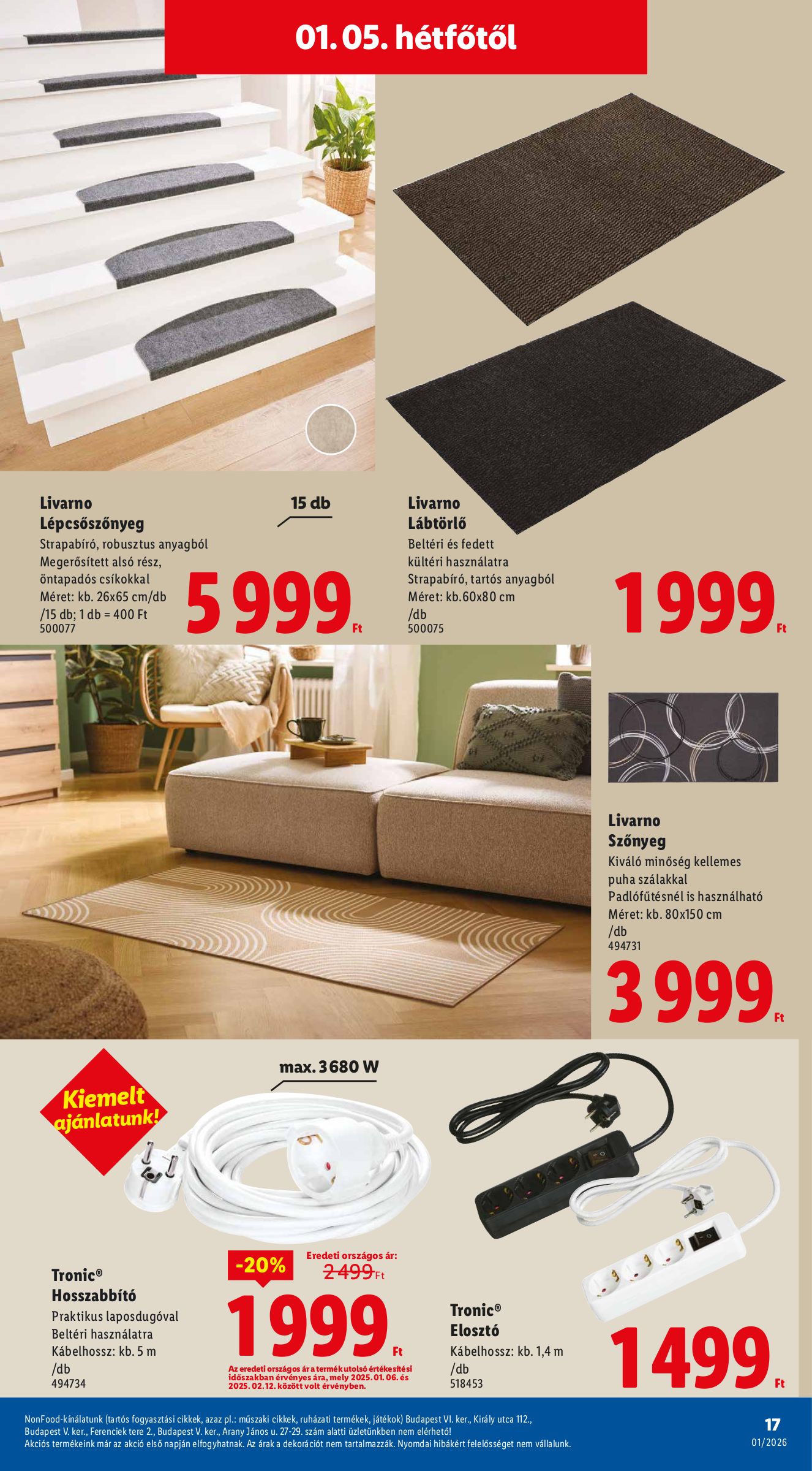 lidl - Lidl - Nonfood akciós újság, érvényes 01.02. - 01.07. - page: 17