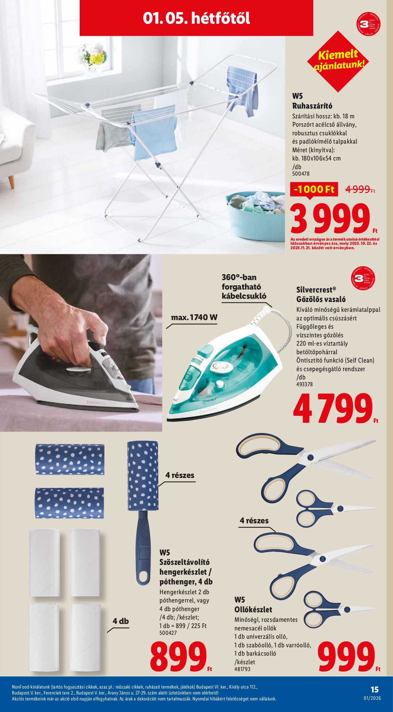 lidl - Lidl - Nonfood akciós újság, érvényes 01.02. - 01.07. - page: 15