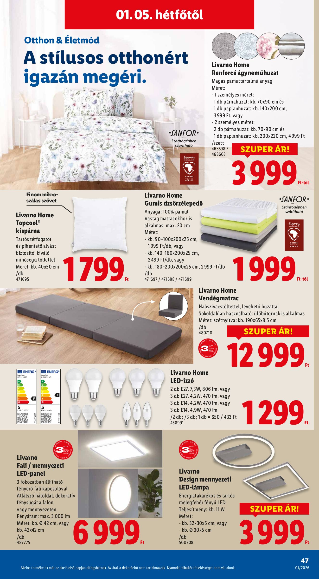 lidl - Lidl akciós újság, érvényes 01.02. - 01.07. - page: 47