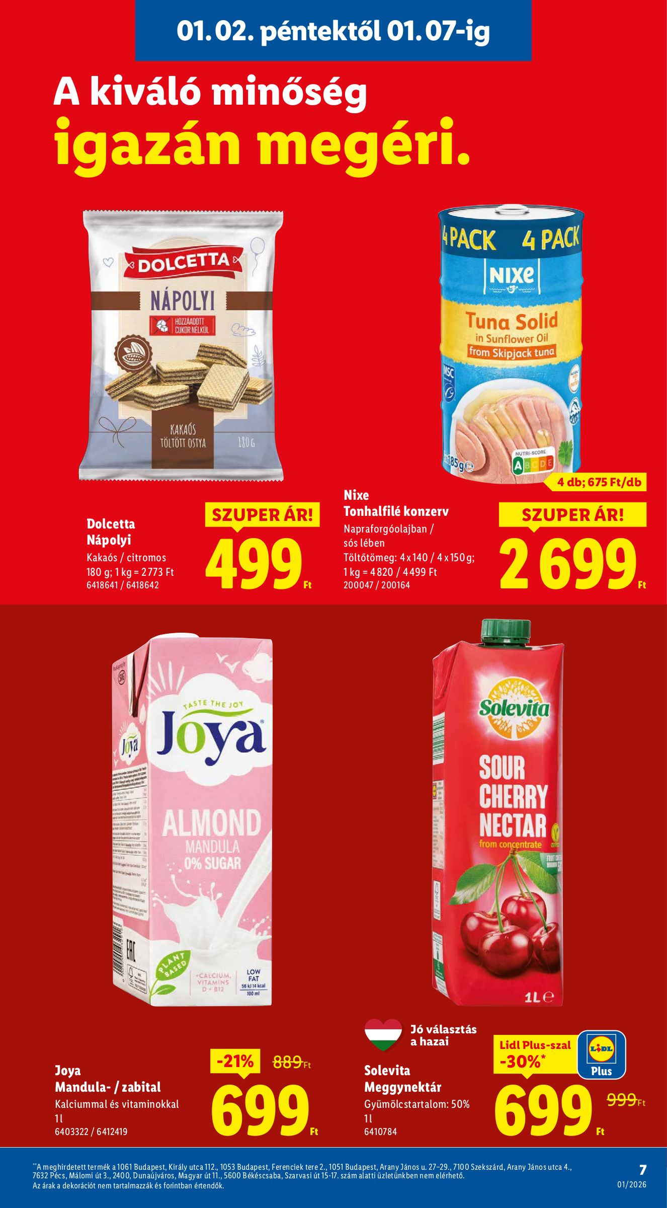 lidl - Lidl akciós újság, érvényes 01.02. - 01.07. - page: 7