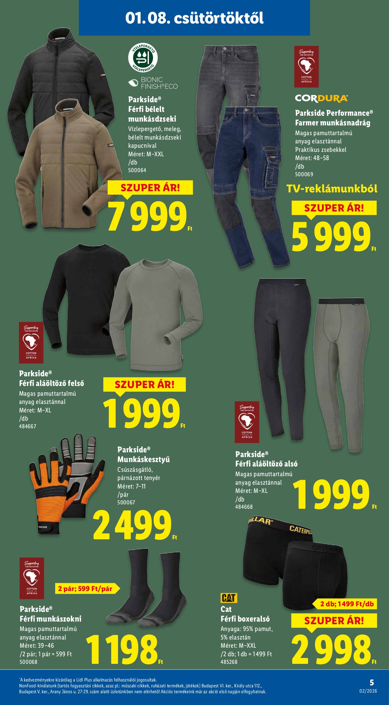 lidl - Lidl - Nonfood akciós újság, érvényes 01.08. - 01.14. - page: 5