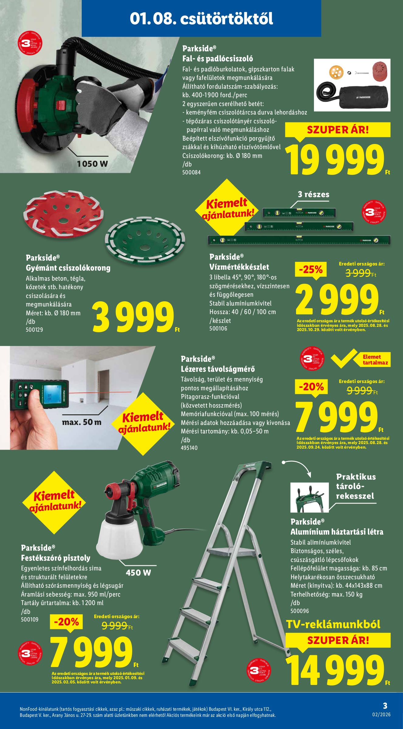 lidl - Lidl - Nonfood akciós újság, érvényes 01.08. - 01.14. - page: 3