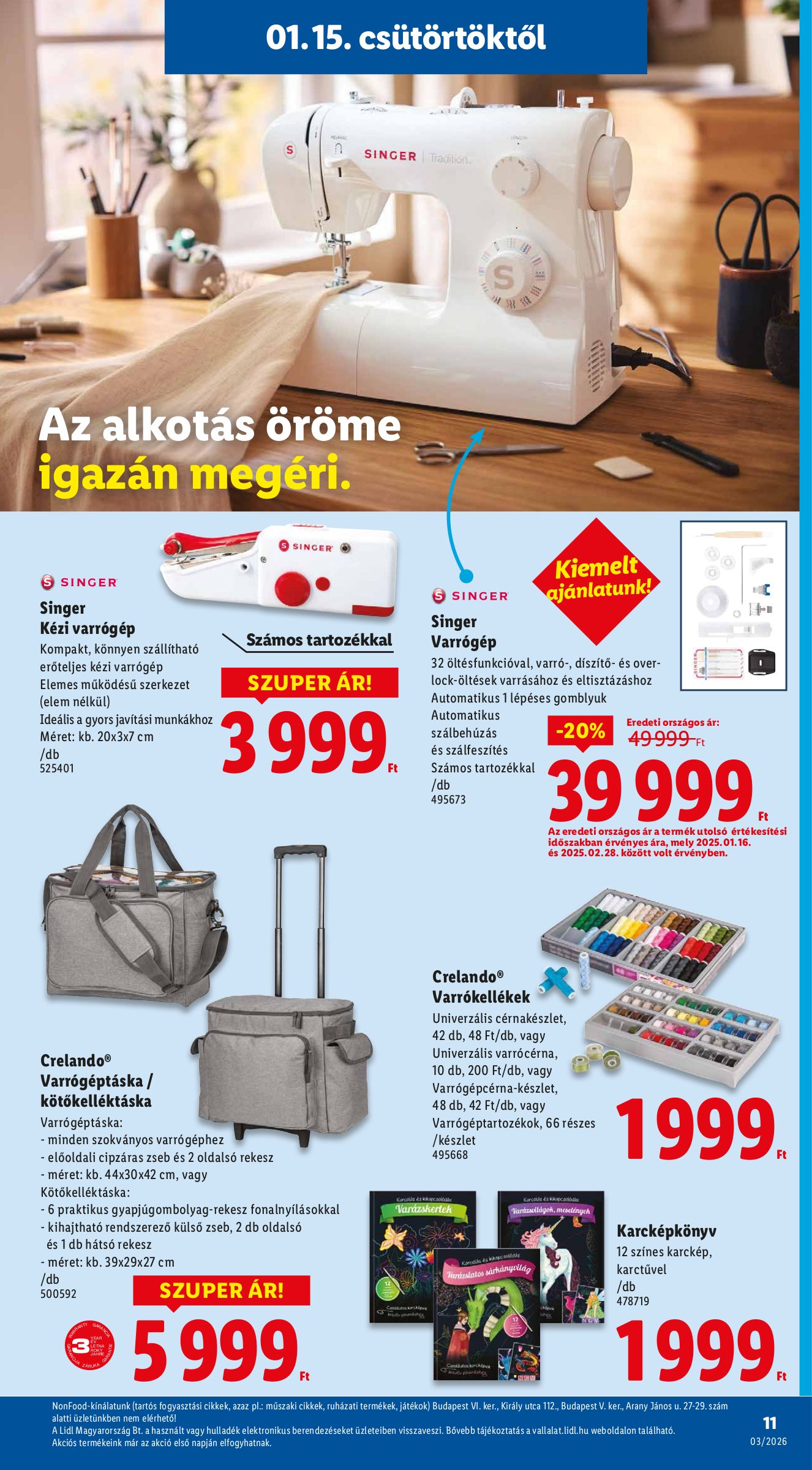 lidl - Lidl - Nonfood akciós újság, érvényes 01.15. - 01.21. - page: 11