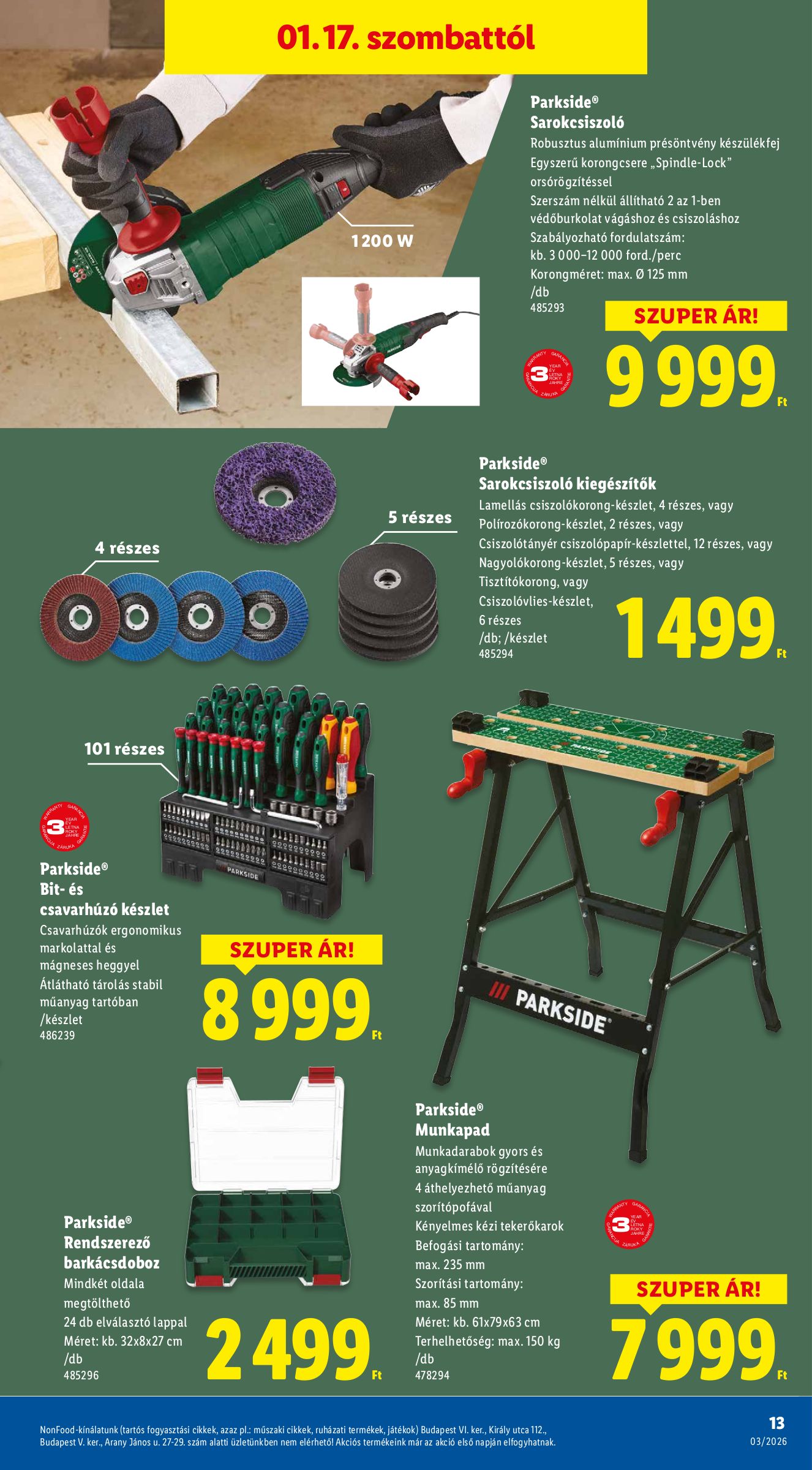 lidl - Lidl - Nonfood akciós újság, érvényes 01.15. - 01.21. - page: 13