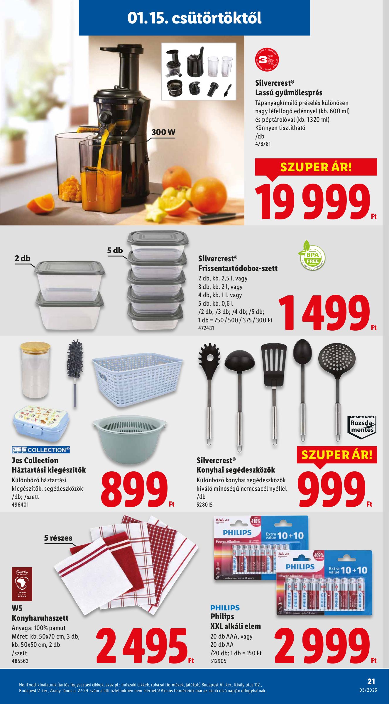 lidl - Lidl akciós újság, érvényes 01.15. - 01.21. - page: 21
