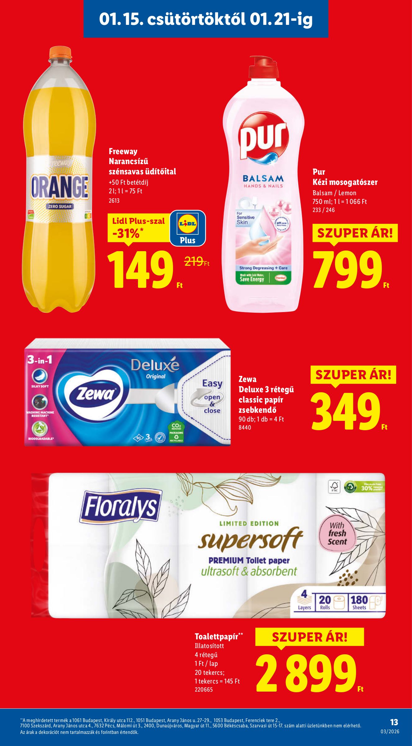 lidl - Lidl akciós újság, érvényes 01.15. - 01.21. - page: 13
