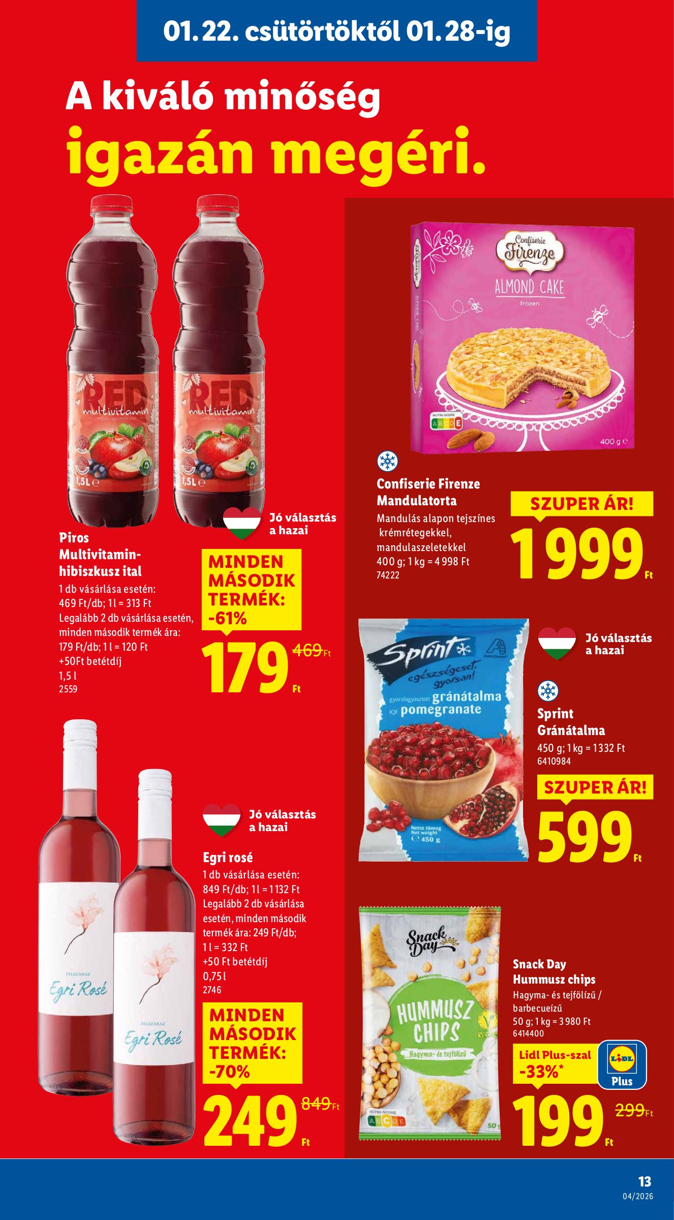 lidl - Lidl akciós újság, érvényes 01.22. - 01.28. - page: 13
